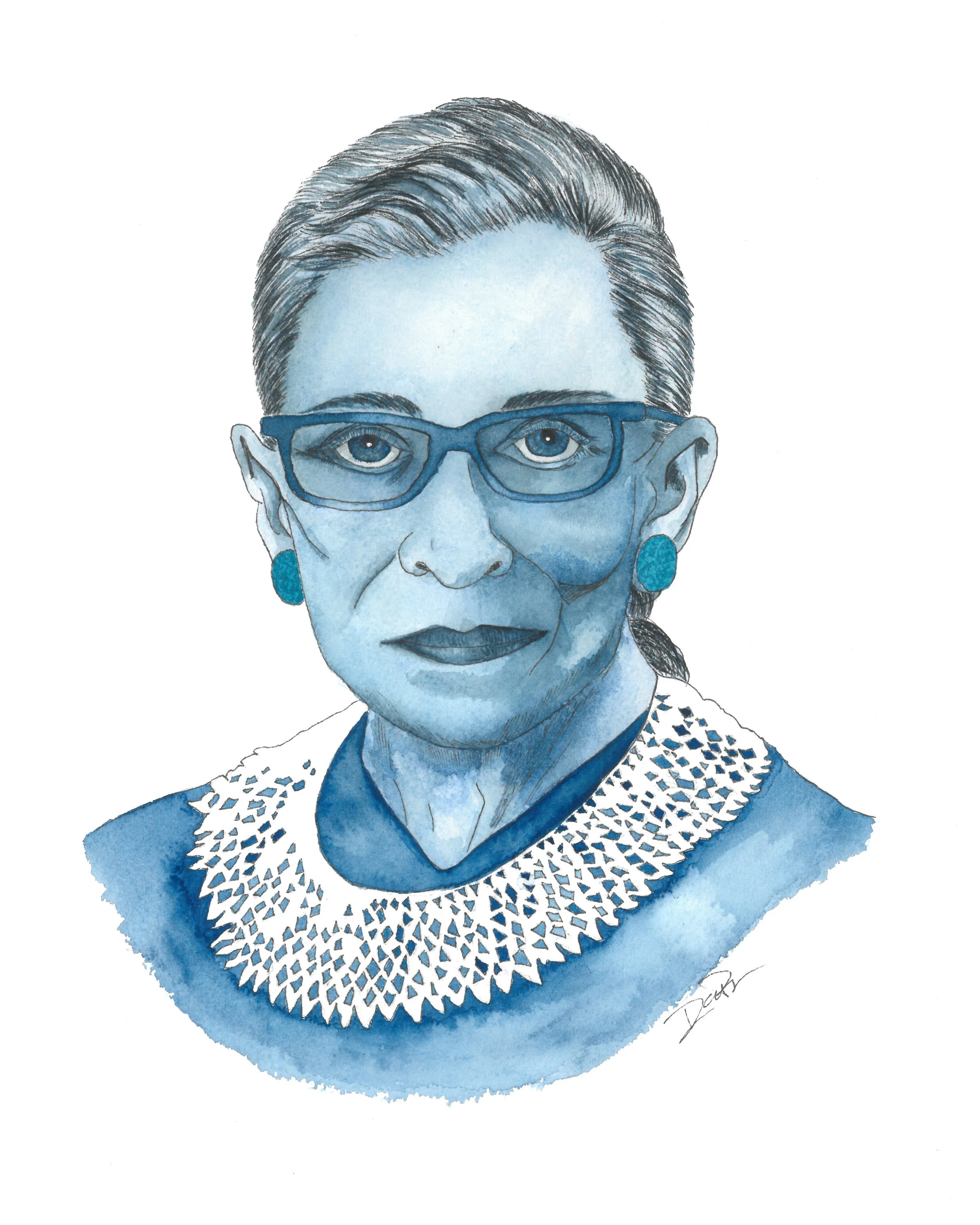 11" x 14" Watercolor
RBG Portrait
Original NFS (prints available for sale)