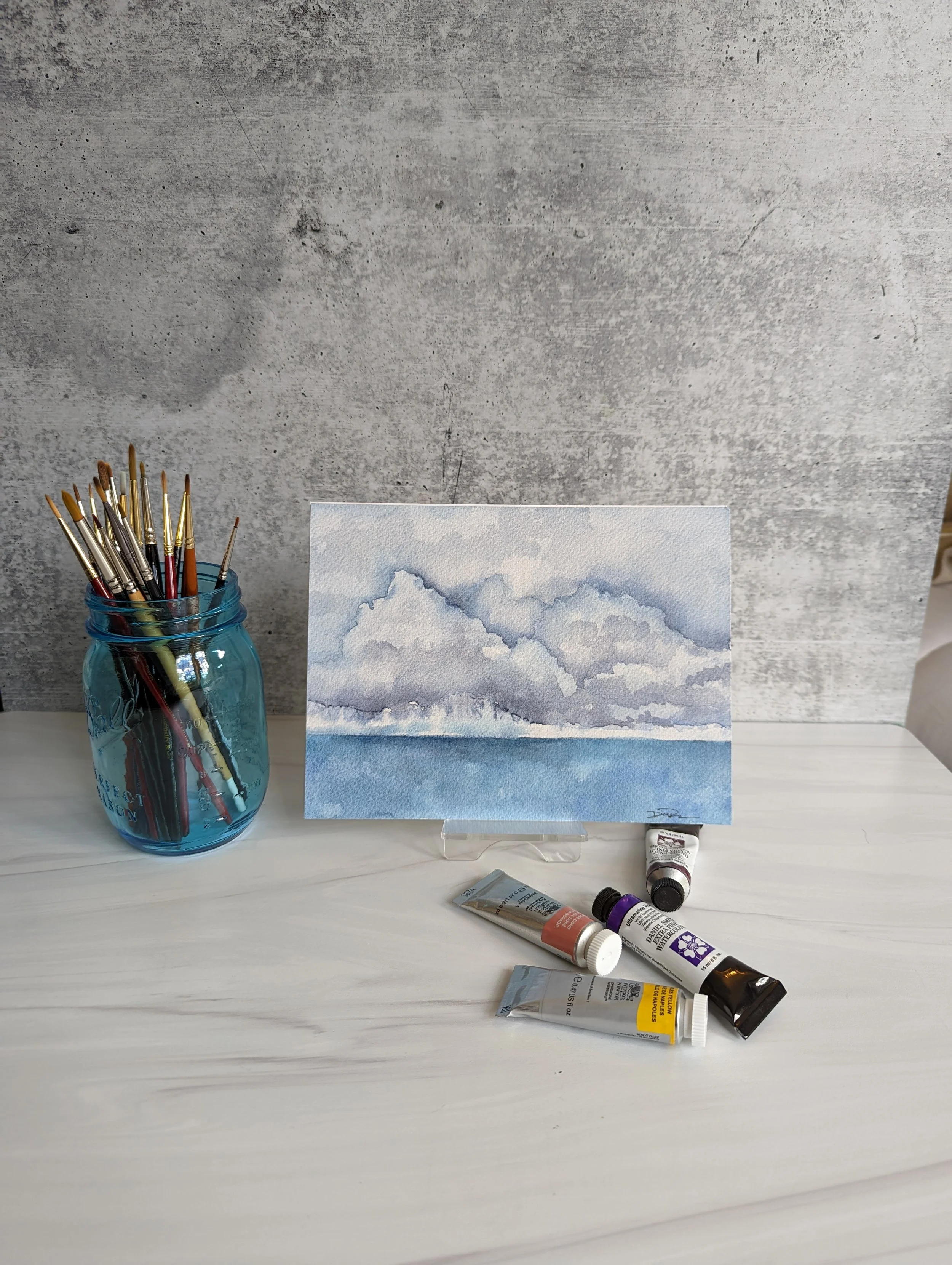 5" x 7" Watercolor
Storm Clouds Over The Lake
SOLD