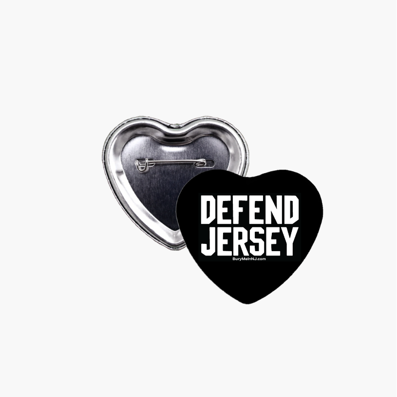 Defend Jersey Heart Button