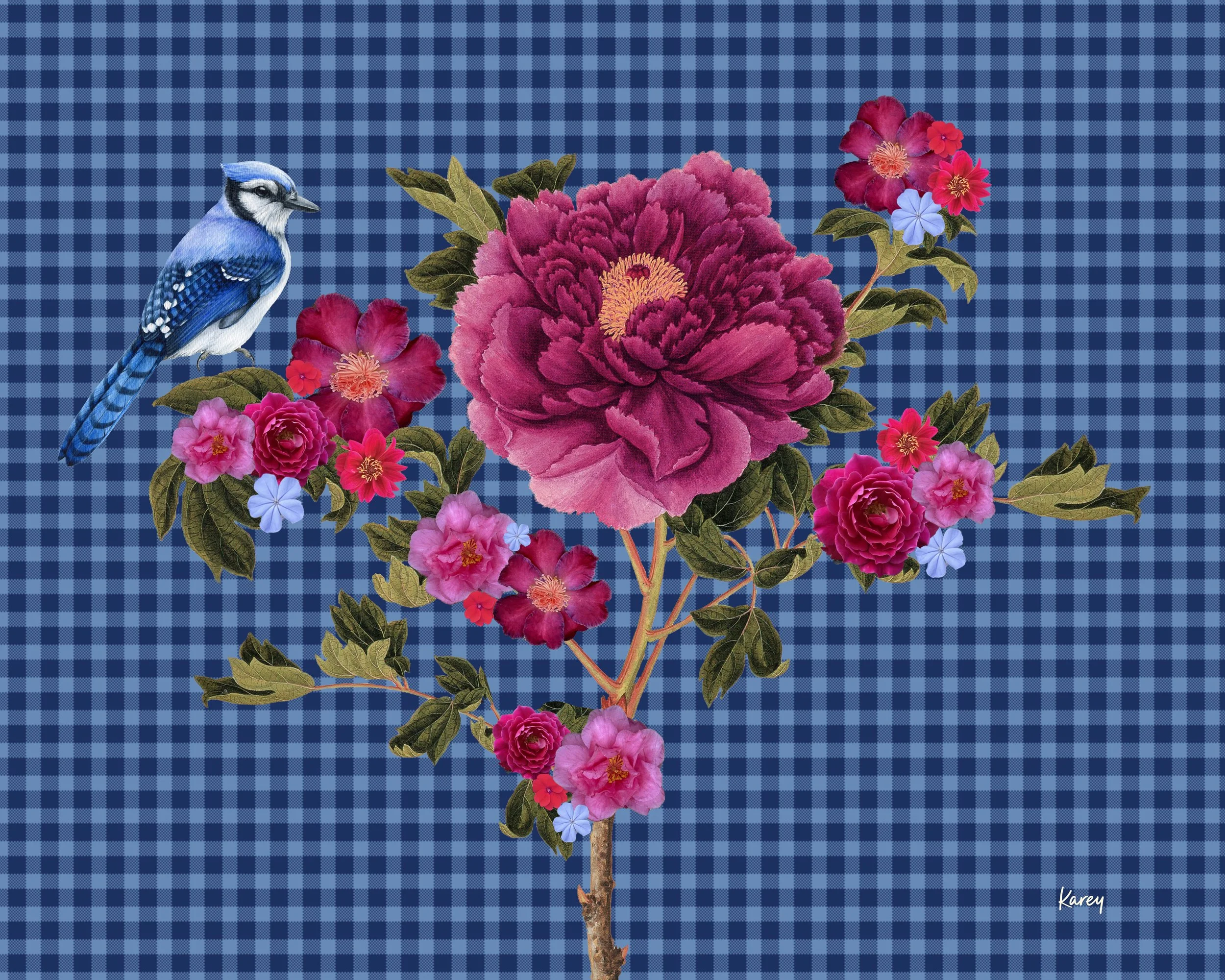 a bird in the rose bush.jpg