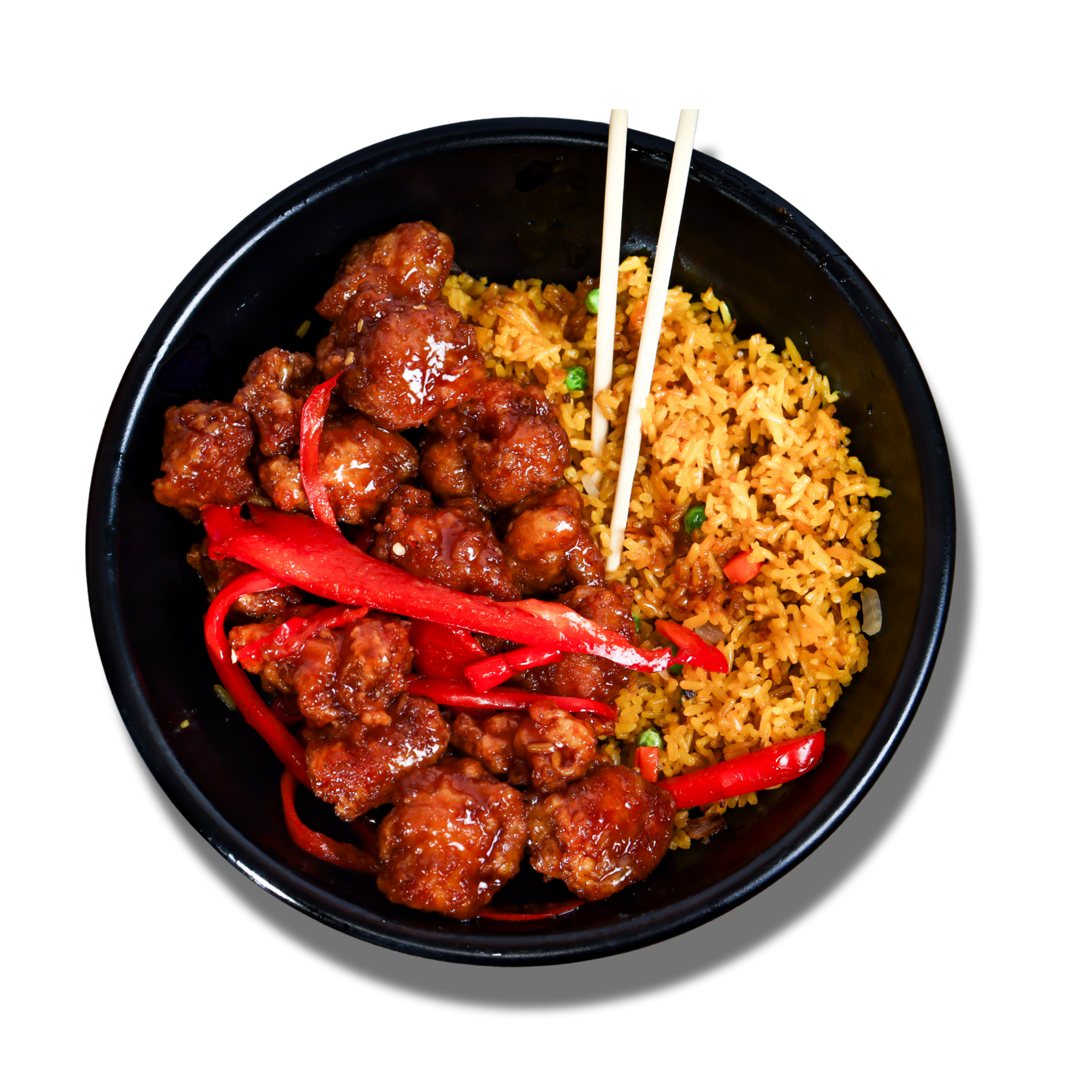 Crispy Fire Cracker chicken tossed in a sweet and spicy chili sauce