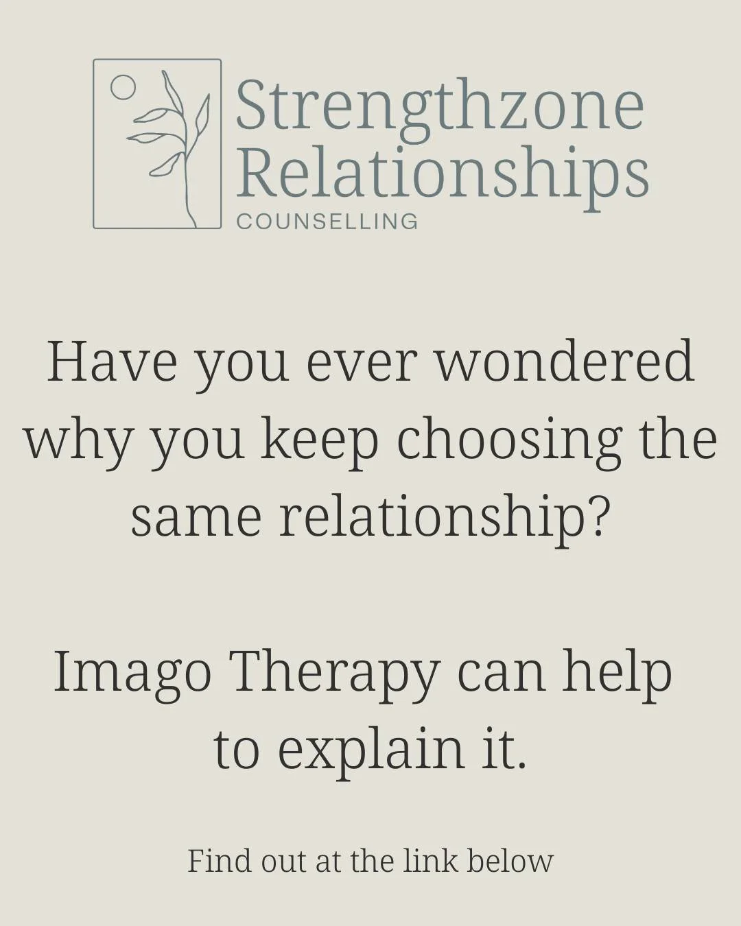 https://strengthzonerelationships.ca/blog/why-you-keep-choosing-the-same-relationship-and-how-imago-therapy-helps-explain-it #RelationshipTips #ConnectionMatters #CouplesWork #TherapySupportStrengthZoneRelationships #counselling Uxbridge #Imago Thera
