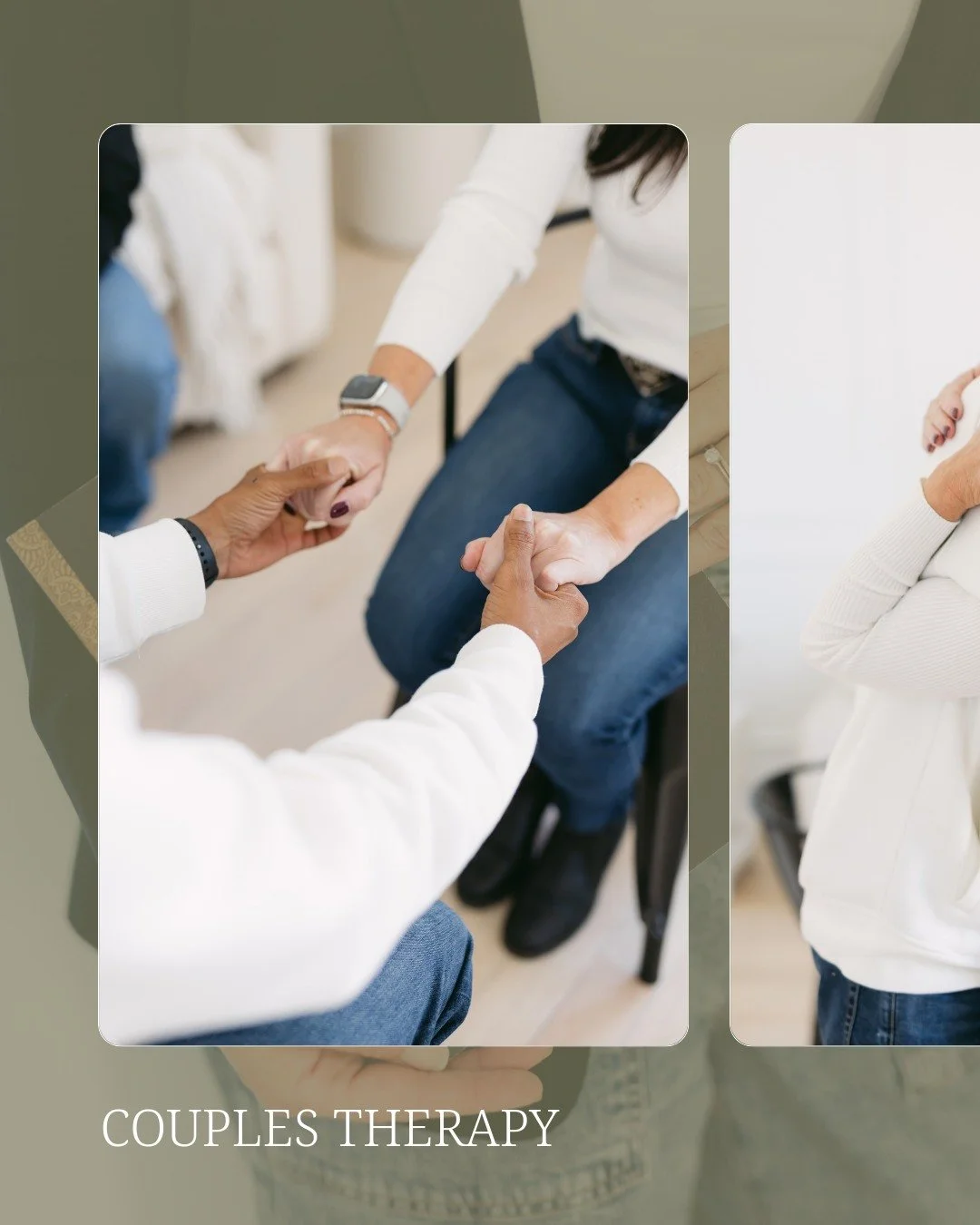 Thinking about couples therapy?

Maybe your conversations are turning into arguments faster than they used to.

➜ Maybe you feel misunderstood, or like you&rsquo;re talking in circles.

➜ Maybe you&rsquo;ve stopped talking about certain things altoge