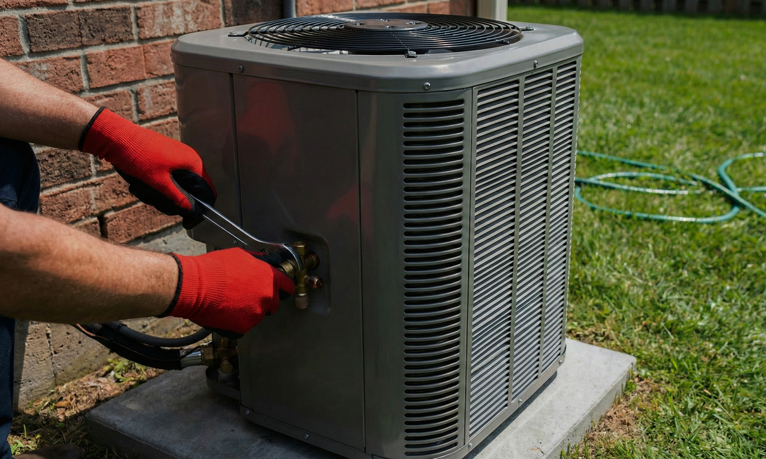 Installing air conditioning unit