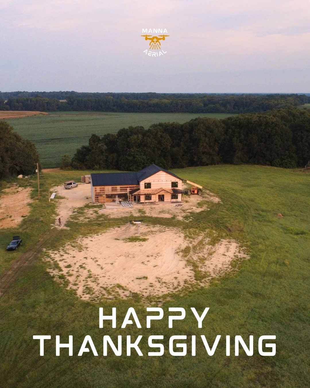 Grateful for high perspectives and the people who help us rise. 🍂🚁Happy Thanksgiving from Manna Aerial!