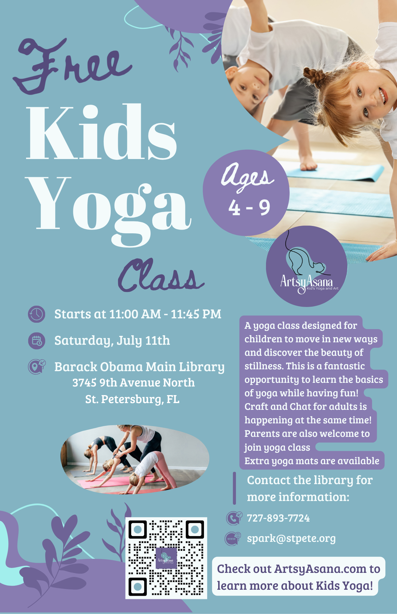 Free Kids Yoga at the Library