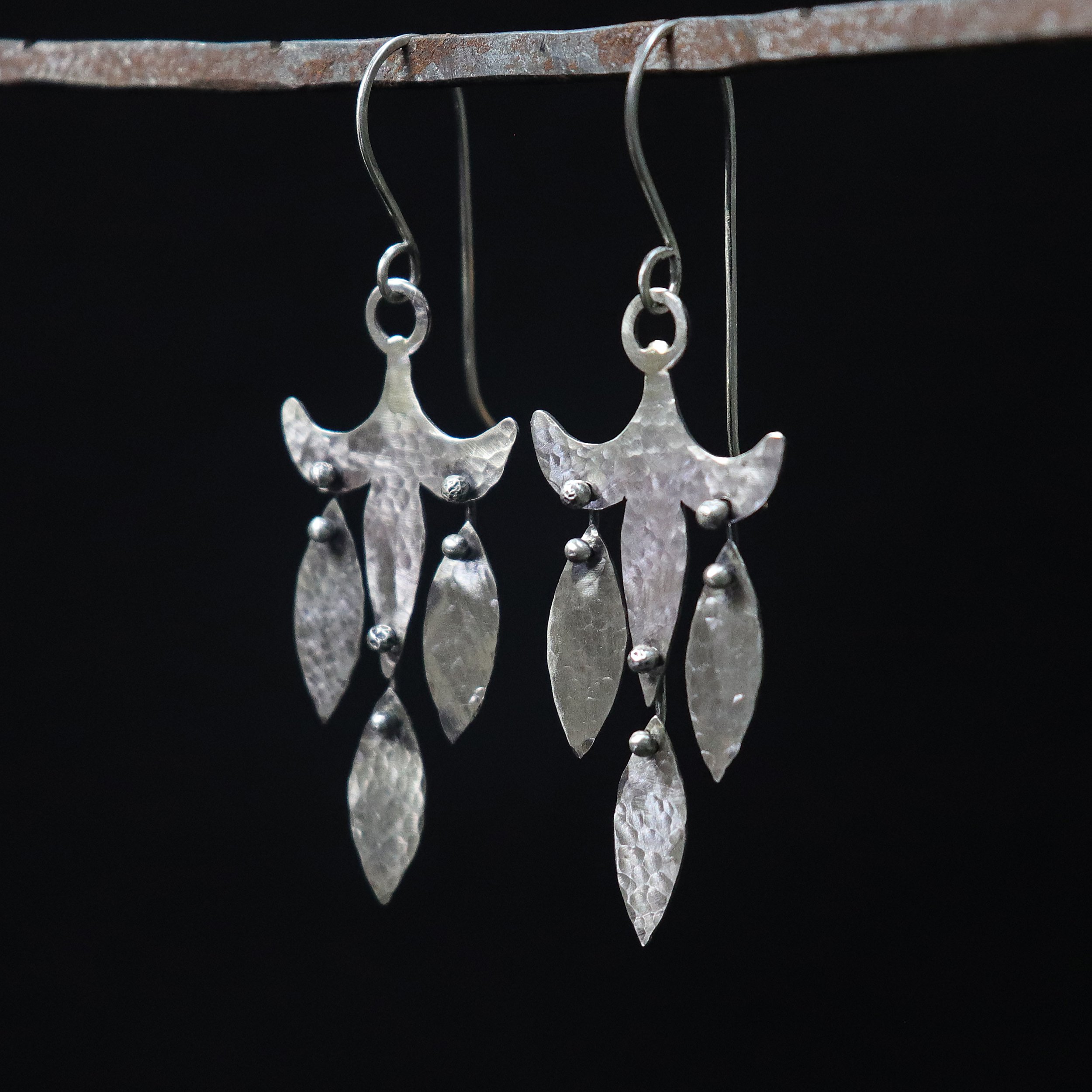 Fleur de Lis with Dangles Earrings