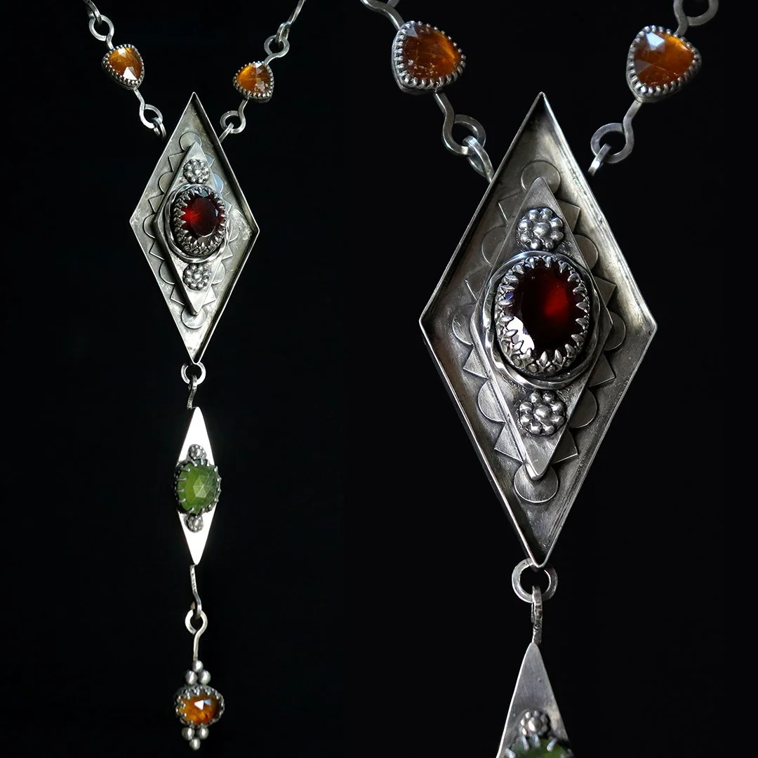 Berber-inspired Diamond-Pattern Collector's Necklace