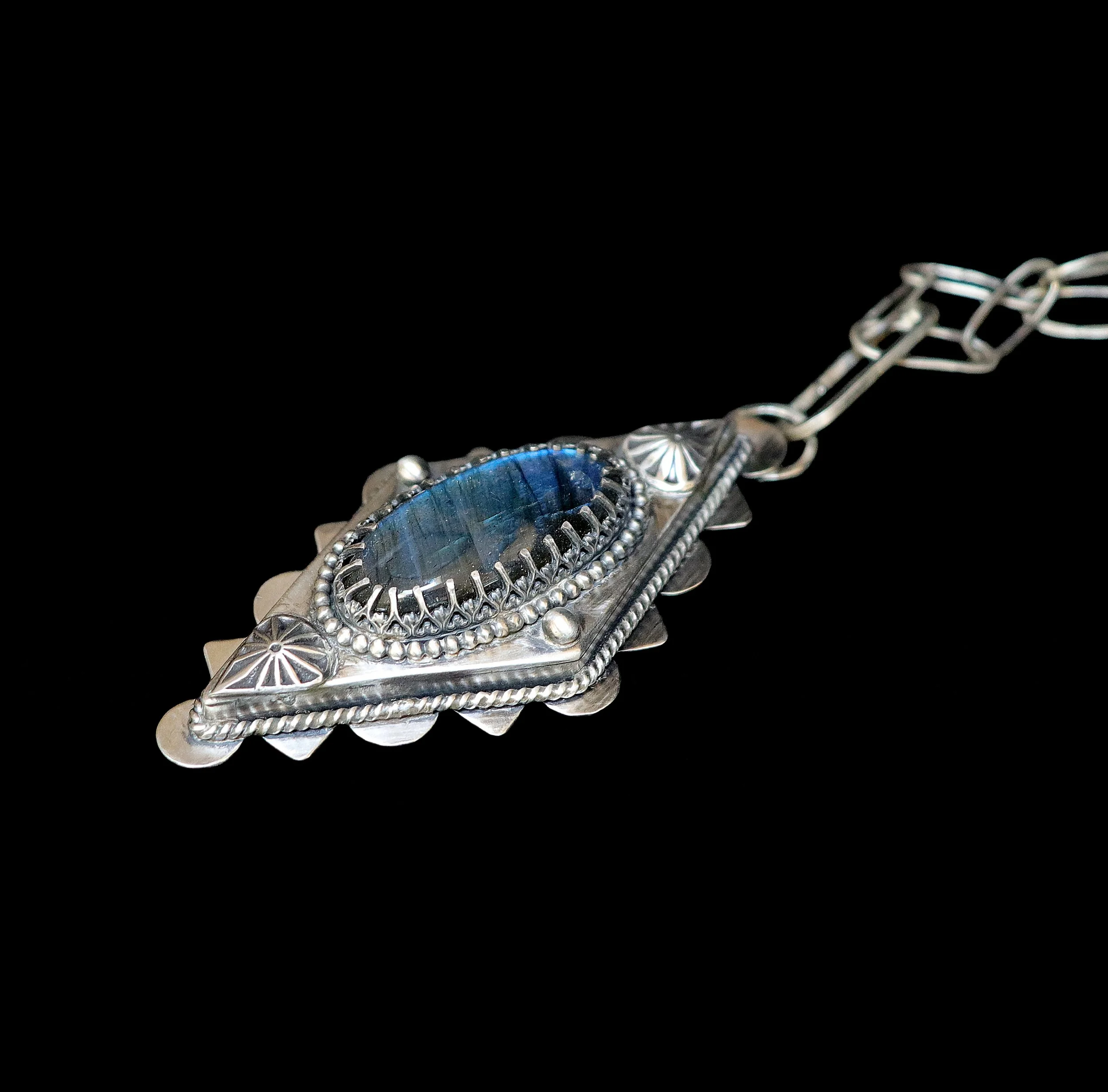 Hollow Form Diamond Labradorite Pendant-4.jpg