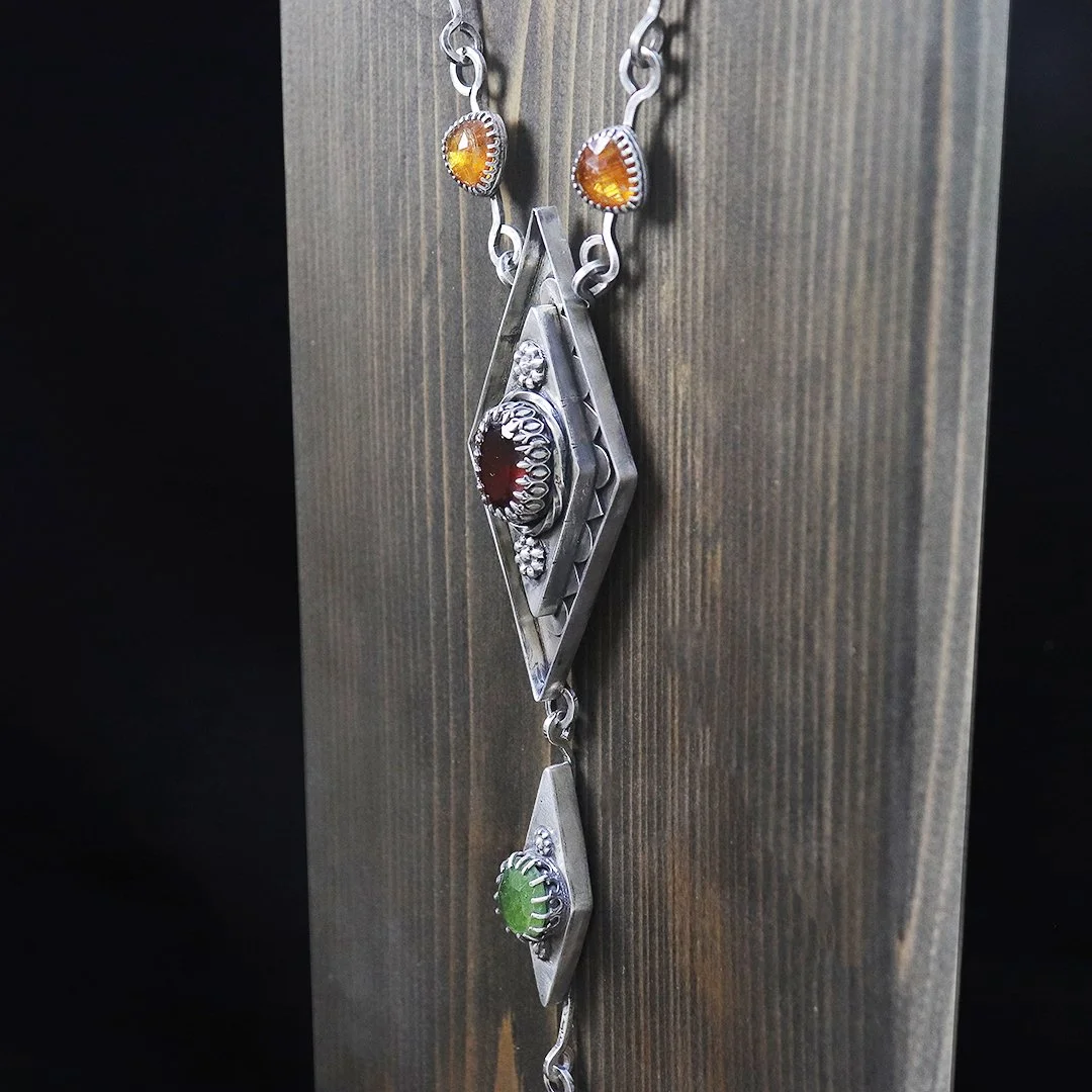 Berber-inspired Diamond-Pattern Collector's Necklace