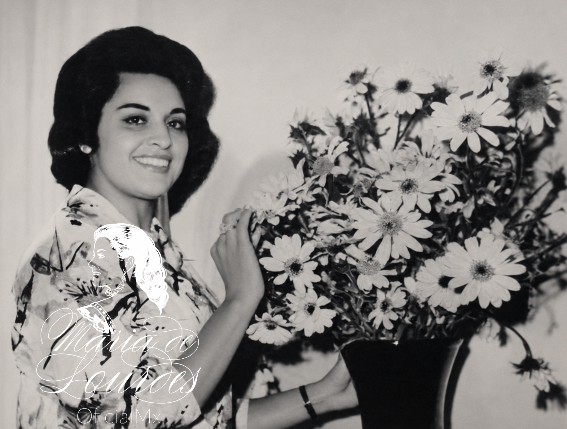 Maria de Loures después de una entrevista en 1964