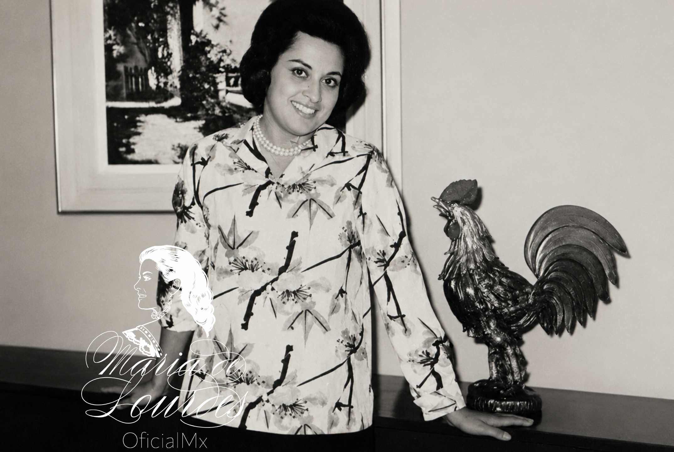 Maria de Loures después de una entrevista en 1964