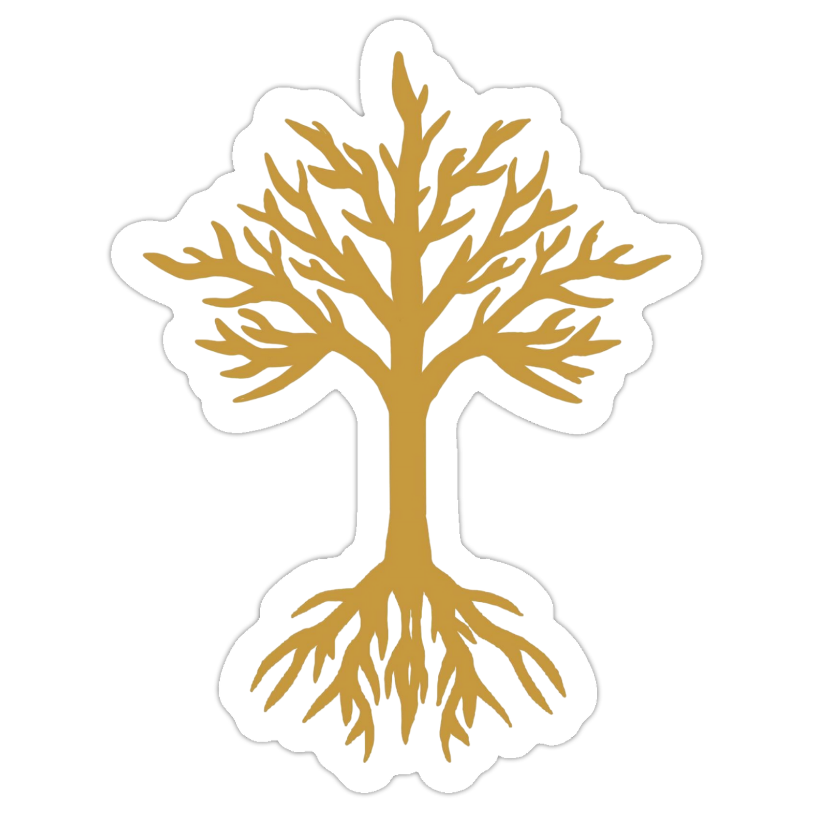 Gold Tree Sticker