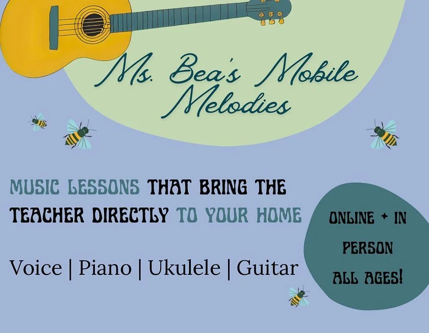 I offer private, in-home music lessons! I teach voice, piano, ukulele, and guitar, bringing the lesson experience directly to your home for convenience and comfort. 
Each lesson is personalized to meet your goals and learning style, whether you&rsquo