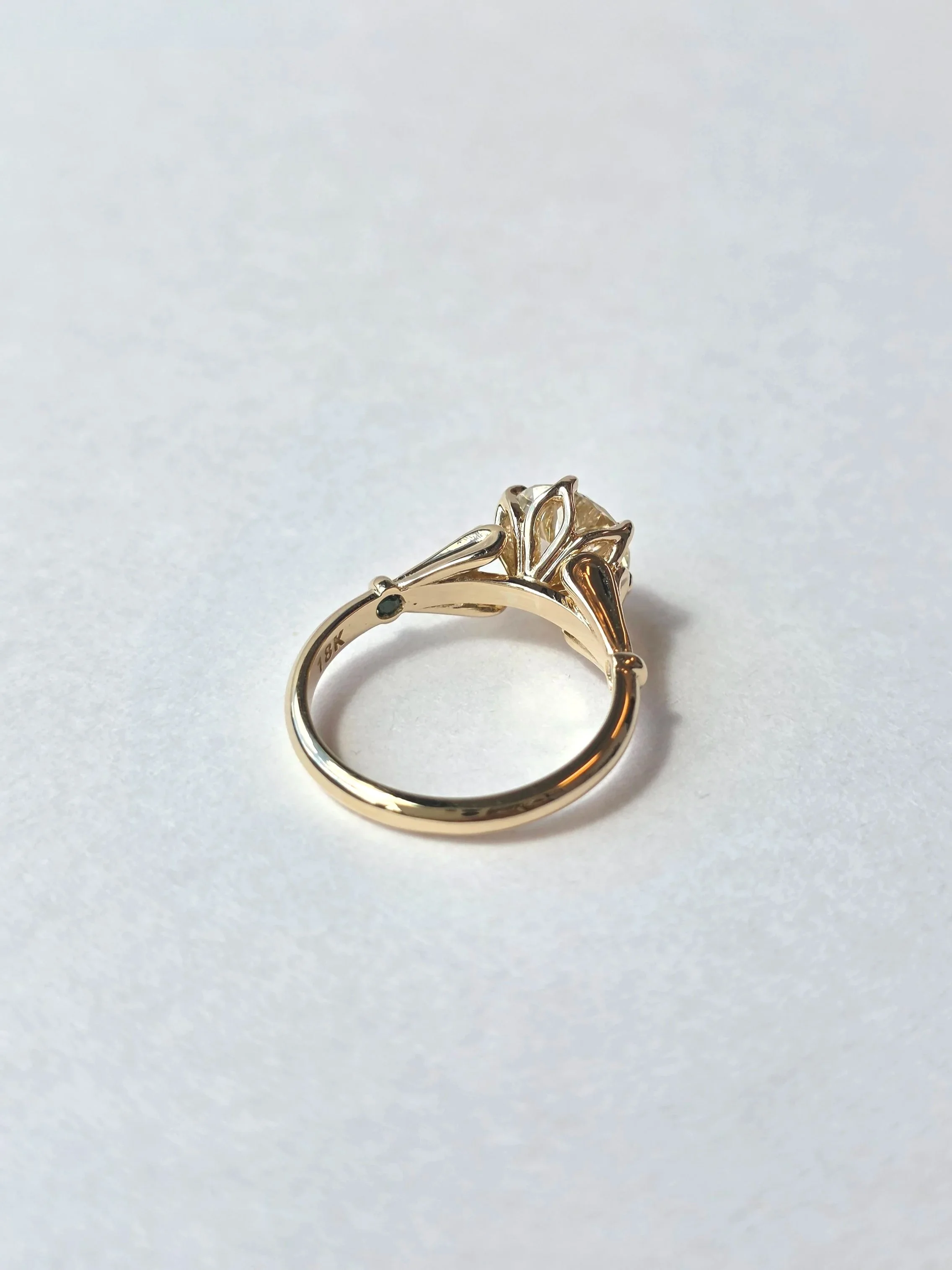 Vintage style solitaire engagement ring set with old european cut diamond
[engagement]