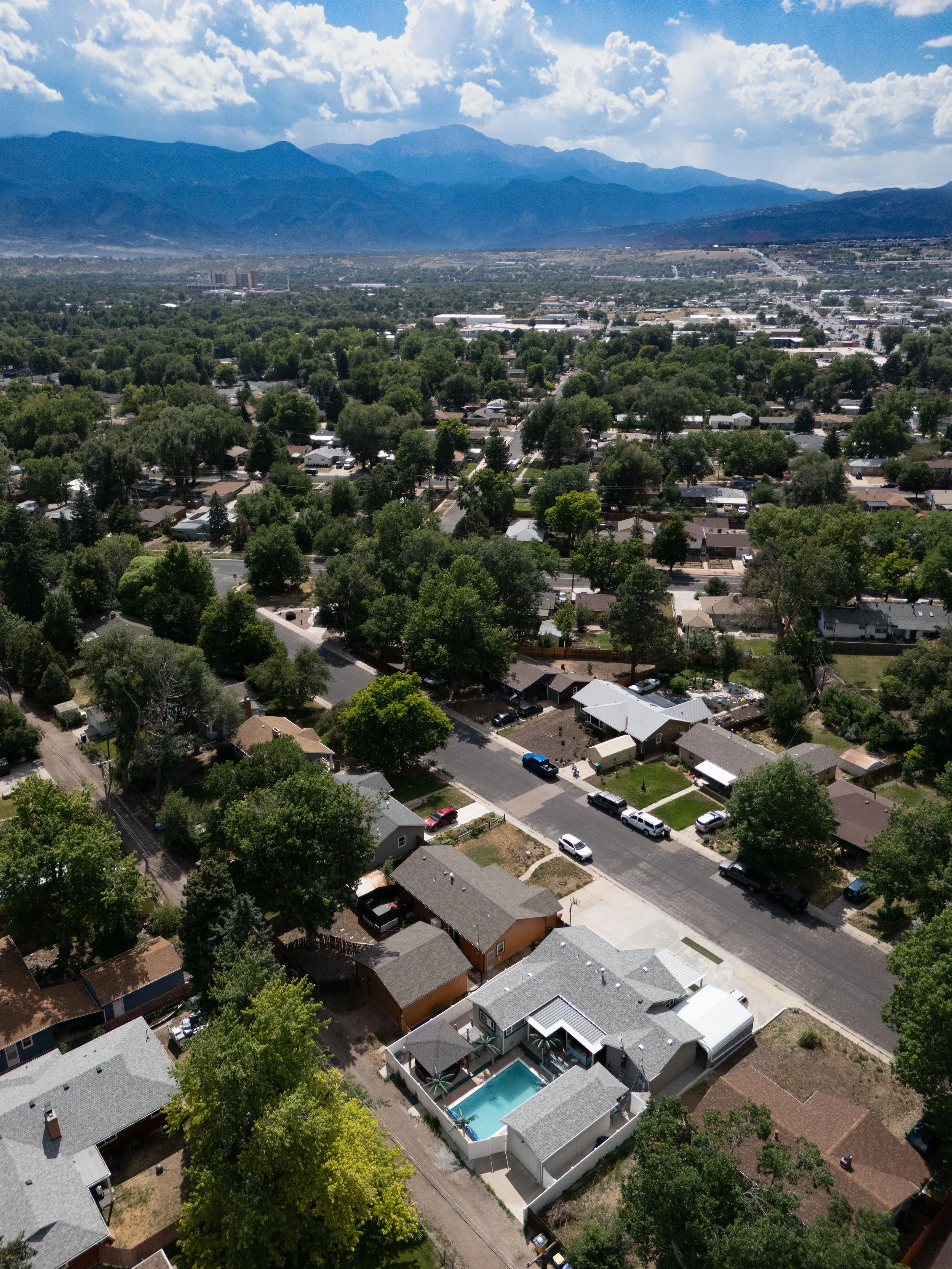 Exterior Drone Back + Pikes Peak.jpg