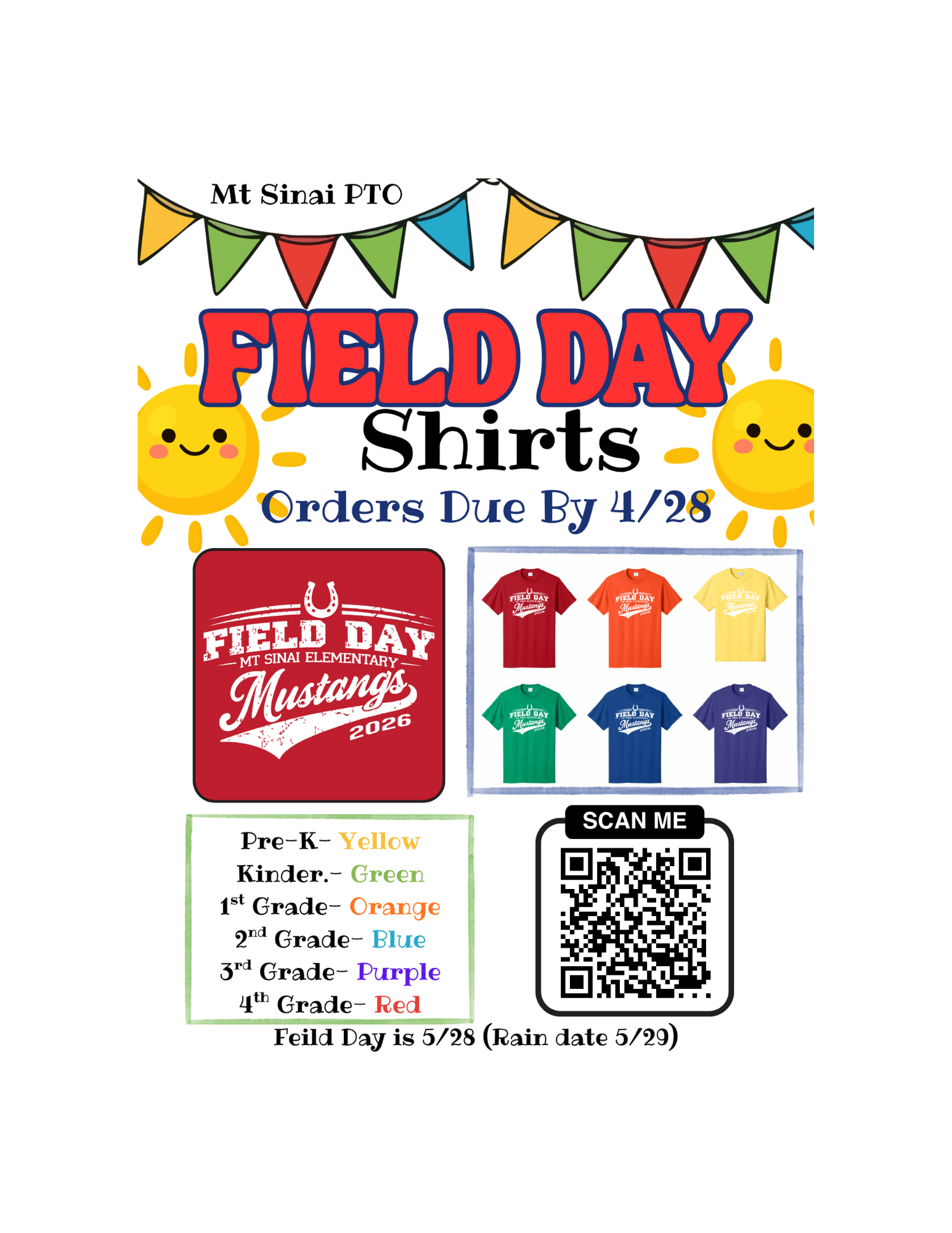 Field Day 2026 Elementary School T-shirts Available for sale