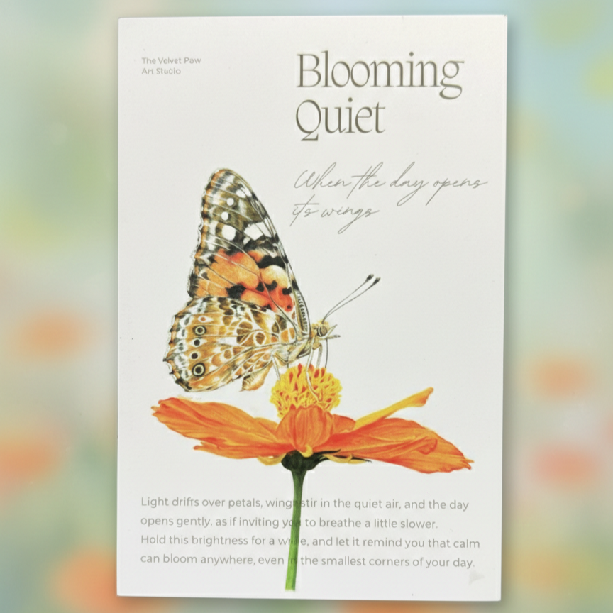 Butterfly on Cosmo - Postcard 4"x6"