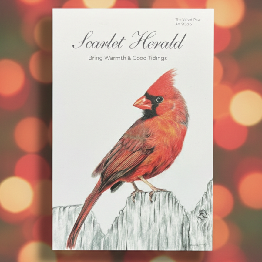 Cardinal Bird - Postcard 4"x6"
