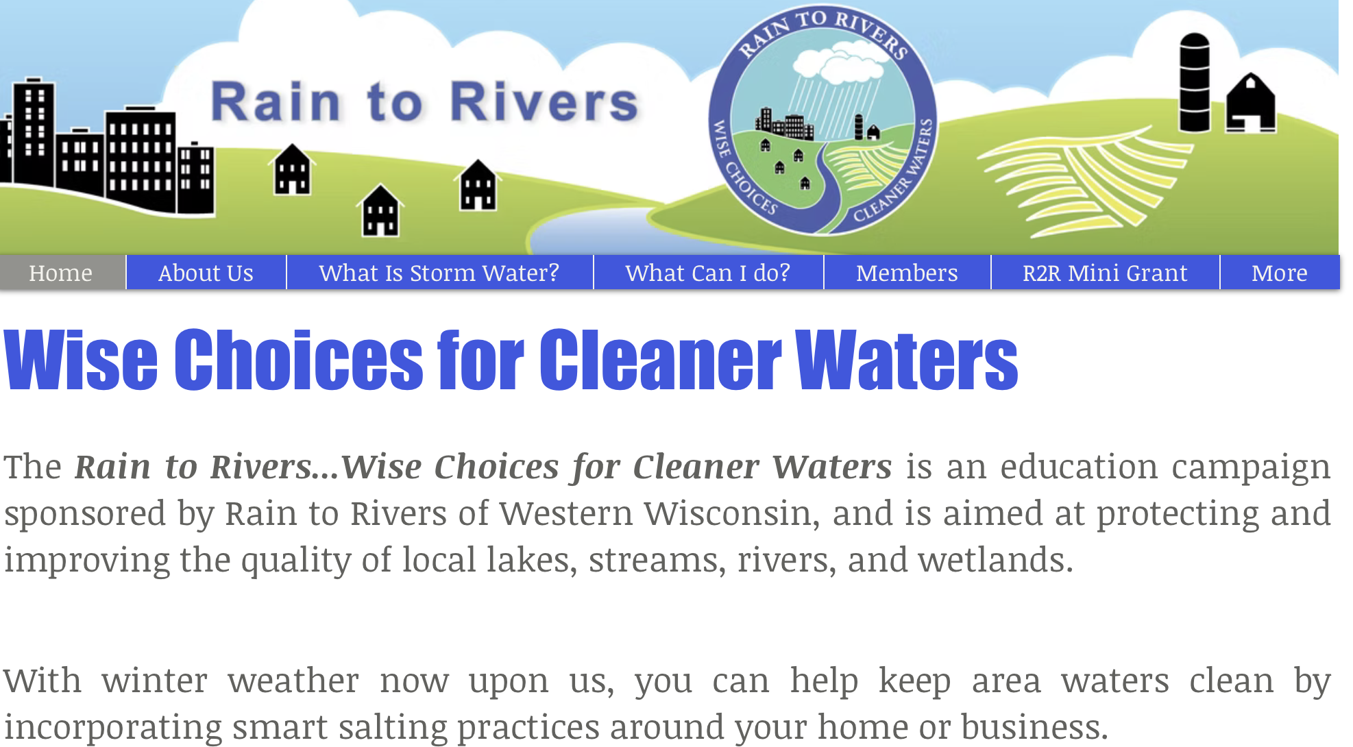 Rain to Rivers:  Stormwater Management