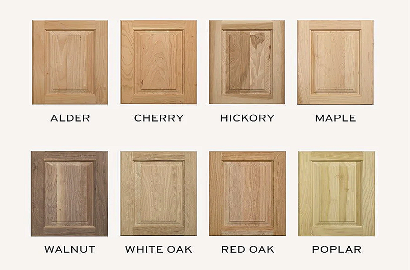 What are the different types of wood for cabinets? by Doug R.