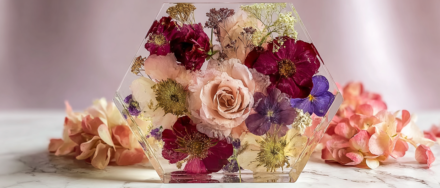 Custom Resin Flower Preservation - Hero Section wedding bouquet in resin.png
