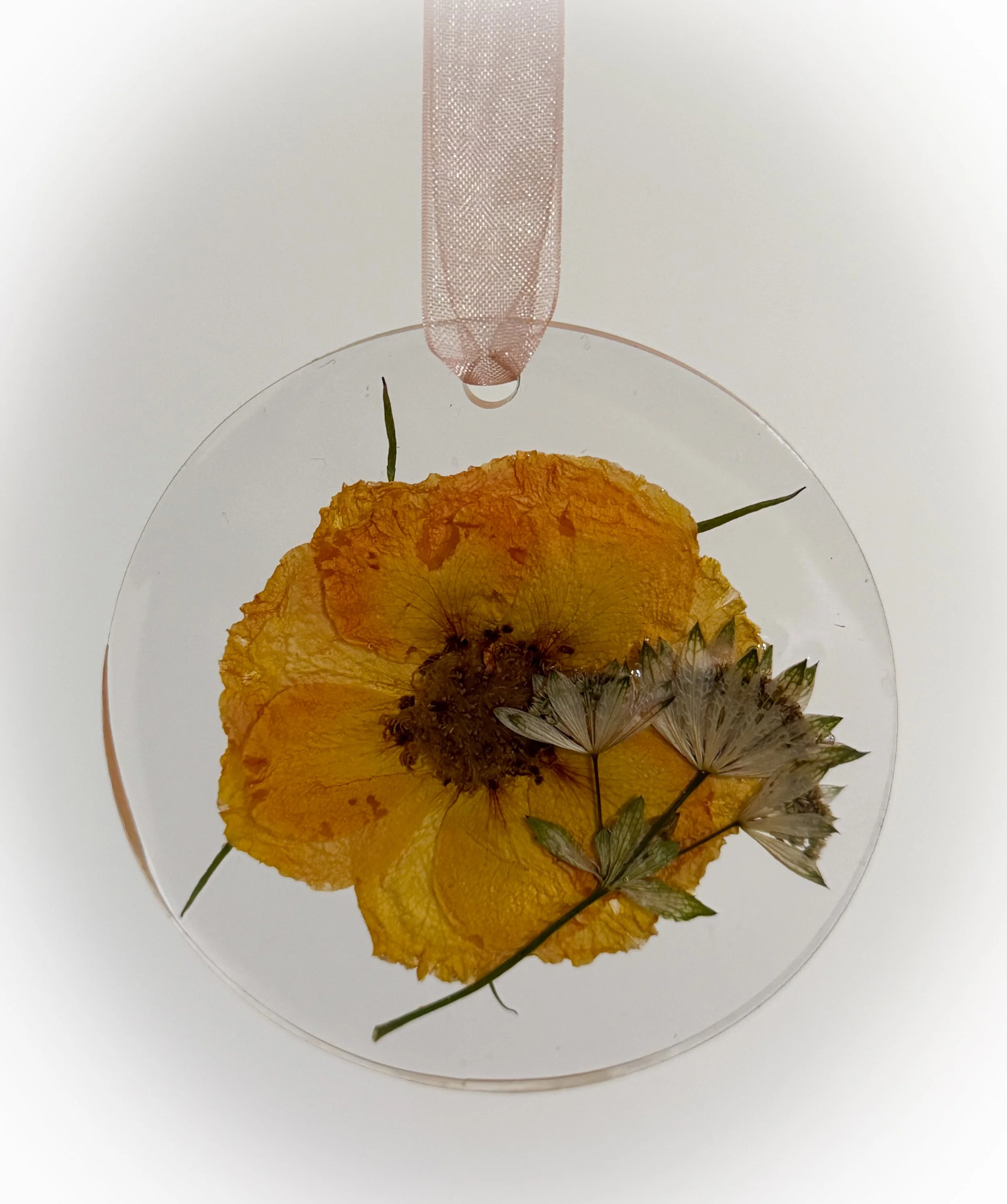 Custom Flower Holiday Ornament