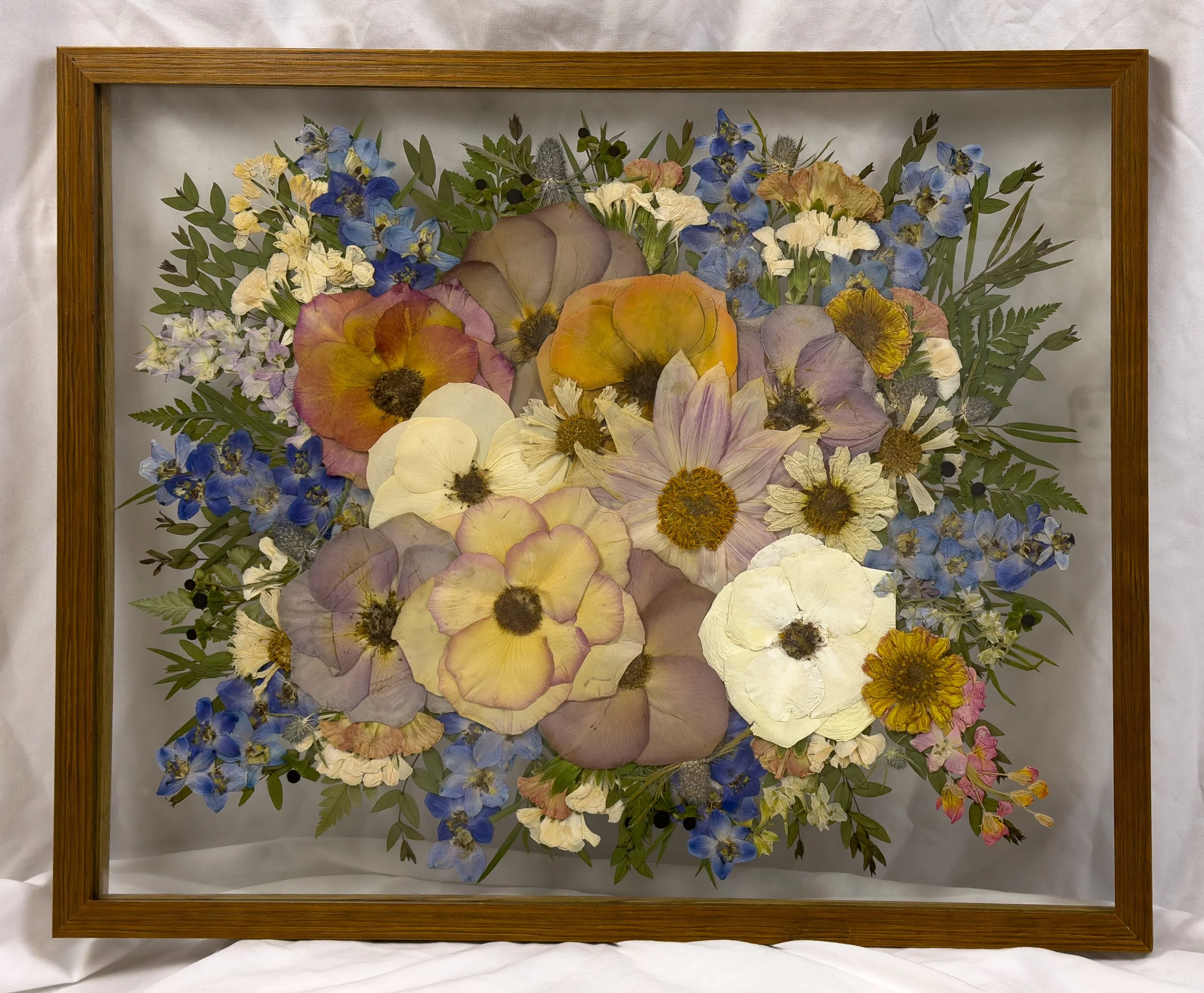 Custom Pressed Flower Frame - Bouquet Preservation
