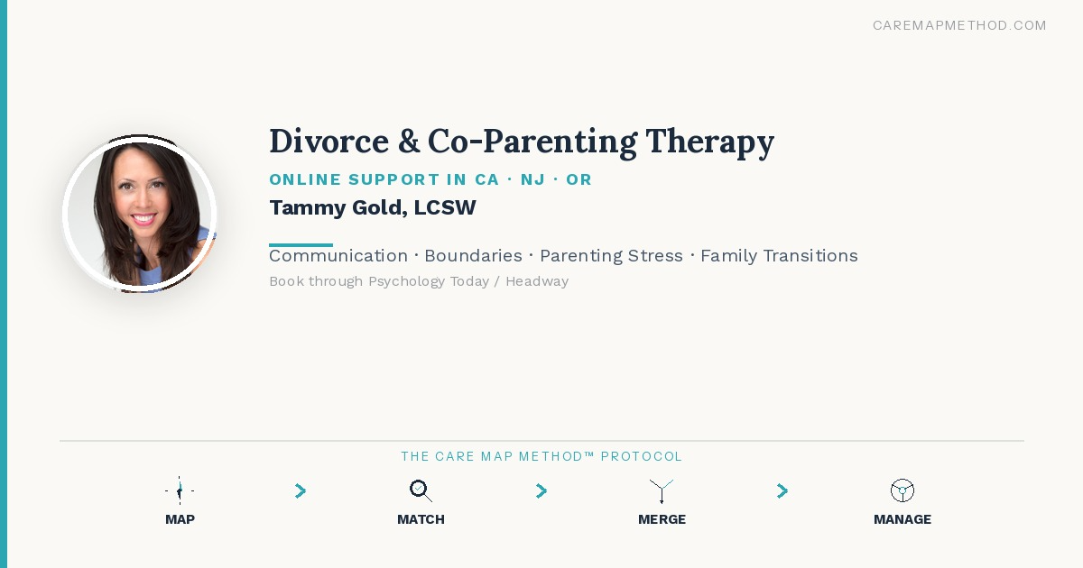 Divorce & Co-Parenting Therapy | Tammy Gold, LCSW | CA - NJ - OR | Support for Parents, Families & Transitions