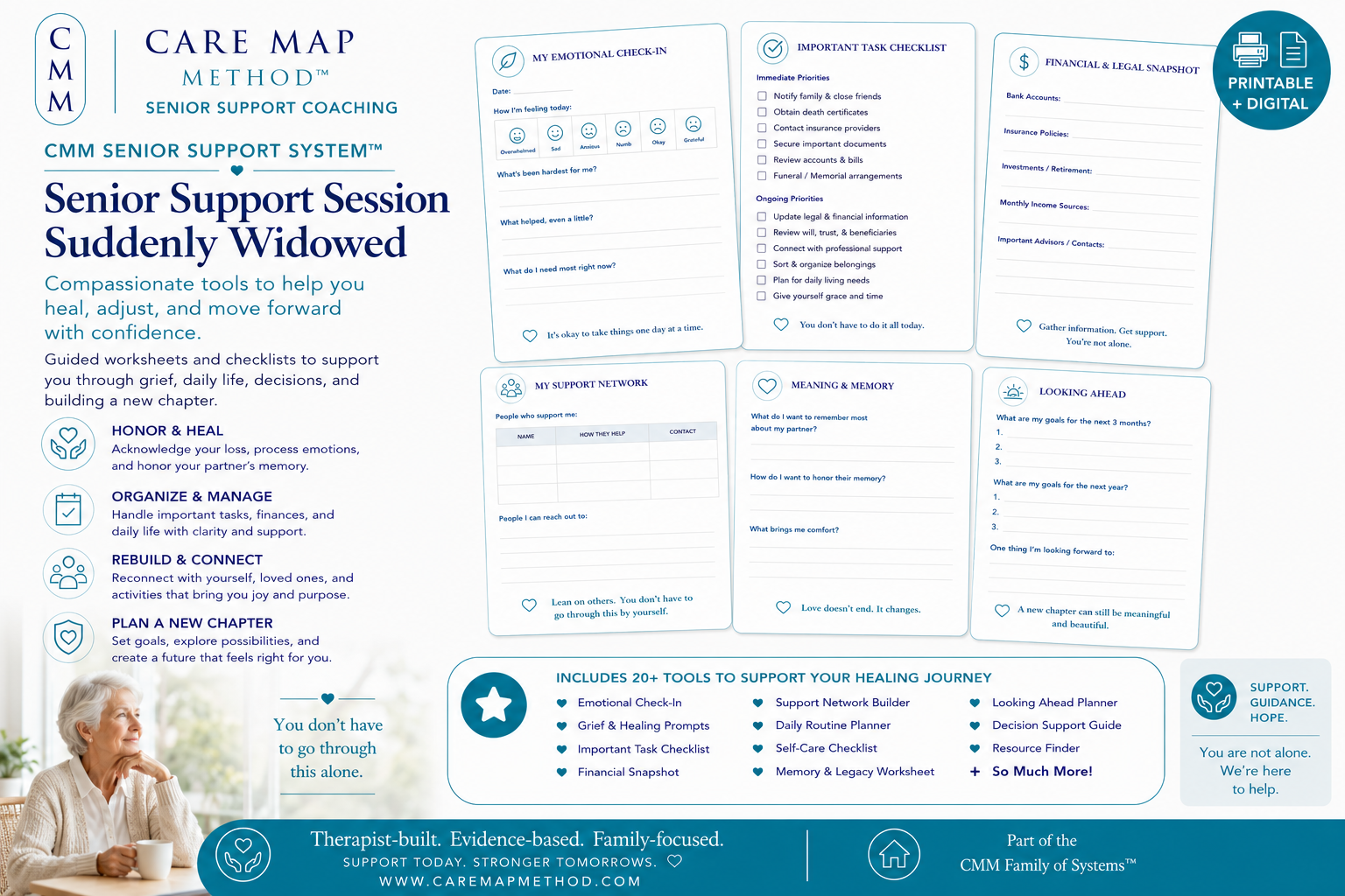 Care Map Method Suddenly Widowed Senior Support Coaching Session for older adults and families navigating grief, decisions, and changing care needs.