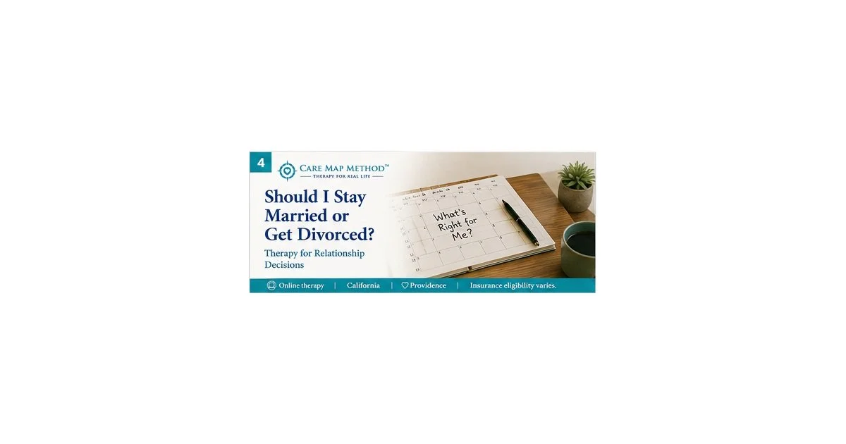 A calendar and journal representing uncertainty about whether to stay married or separate.