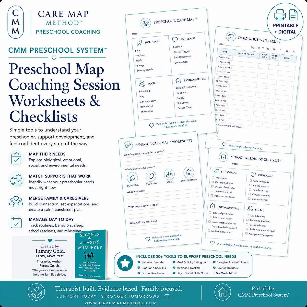 Care Map Method Preschool Coaching Session helping parents with behavior, emotional regulation, social skills, routines, preschool selection, and school readiness.