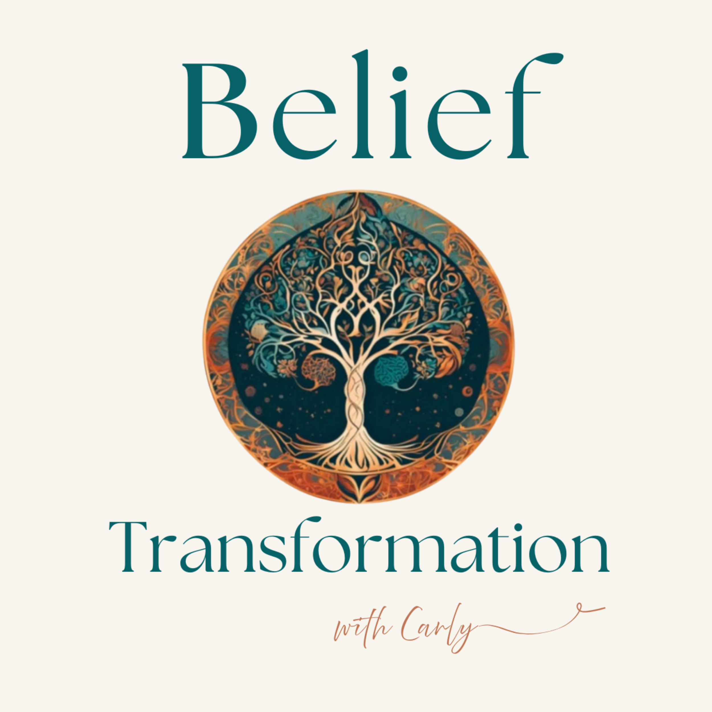 Logo creation for small business Belief Transformation with Carly