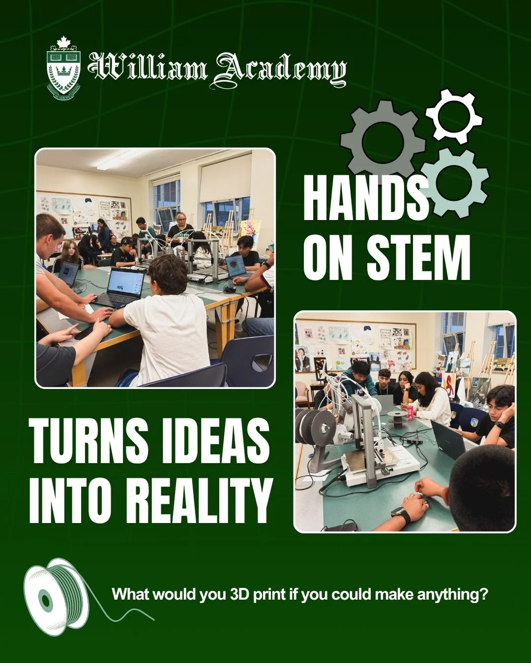 Bringing ideas to life, one layer at a time! 🧵✨

Our young creators stepped into the world of 3D printing and computer-aided design today! From learning how 3D models are built to watching their designs print in real-time, the energy in the room was