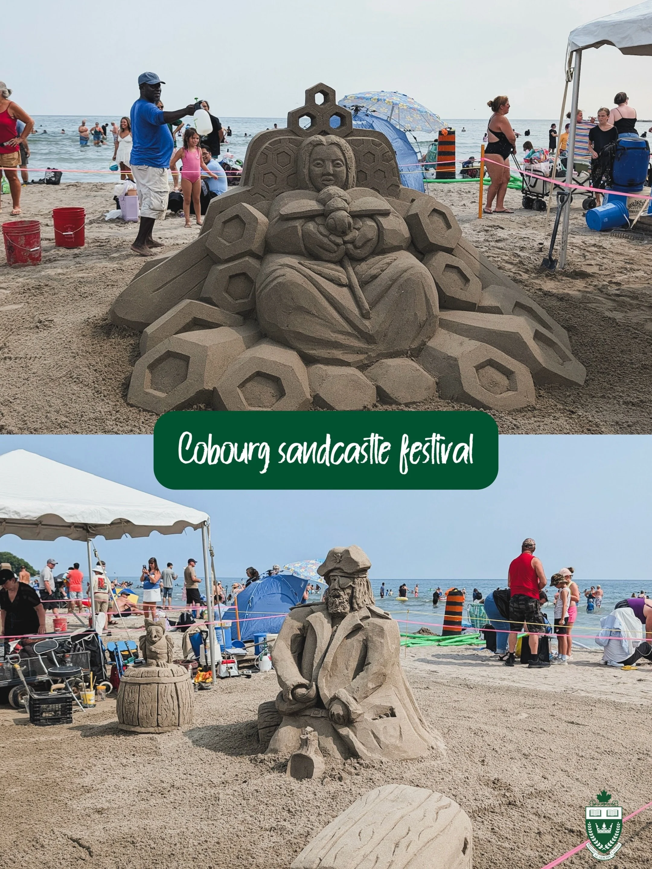 Our campers spent the day at the beach playing and watching sand turn into absolute masterpieces. Which one&rsquo;s your favorite? 👉