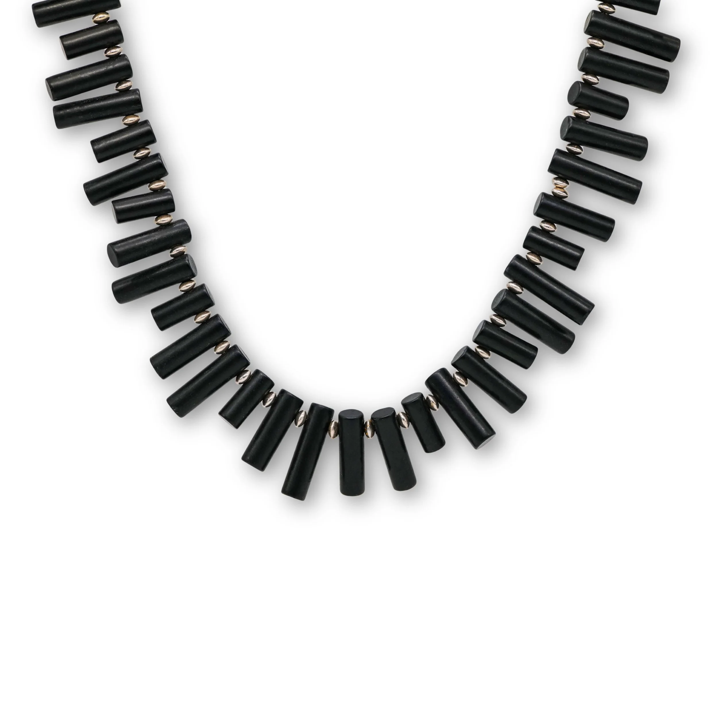 Onyx and Sterling Silver Necklace