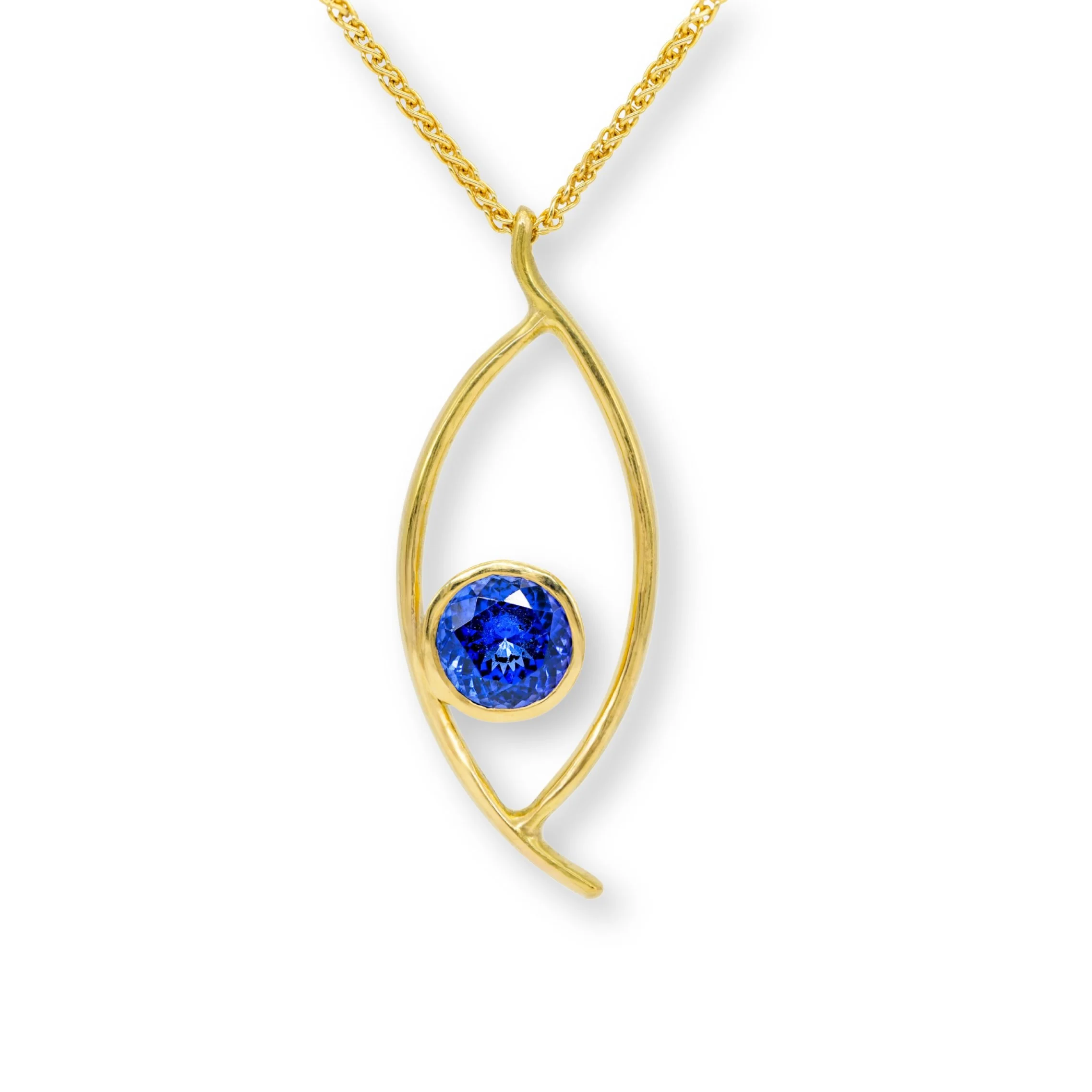 Blue Tanzanite Pendant