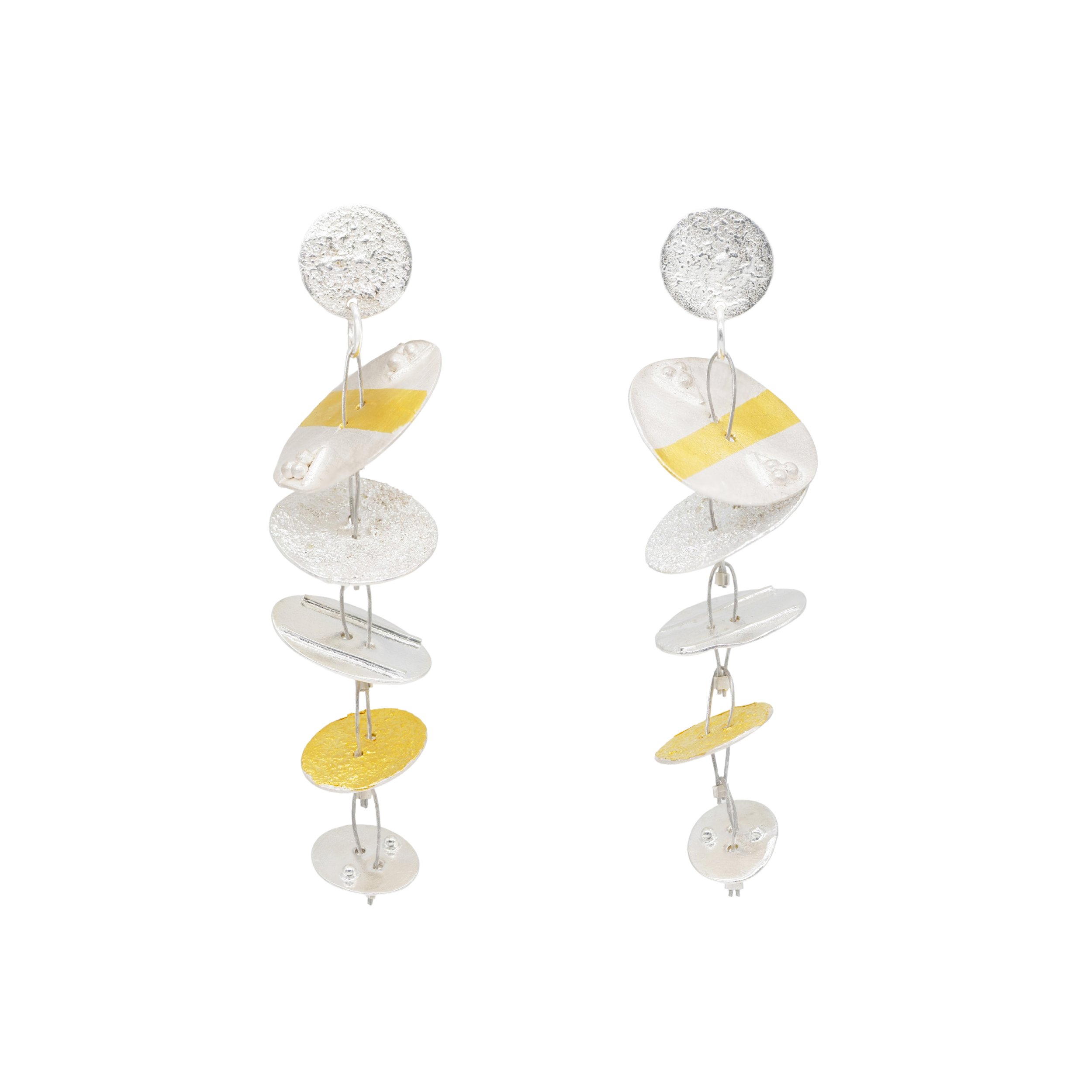 Textured Floating Earrings