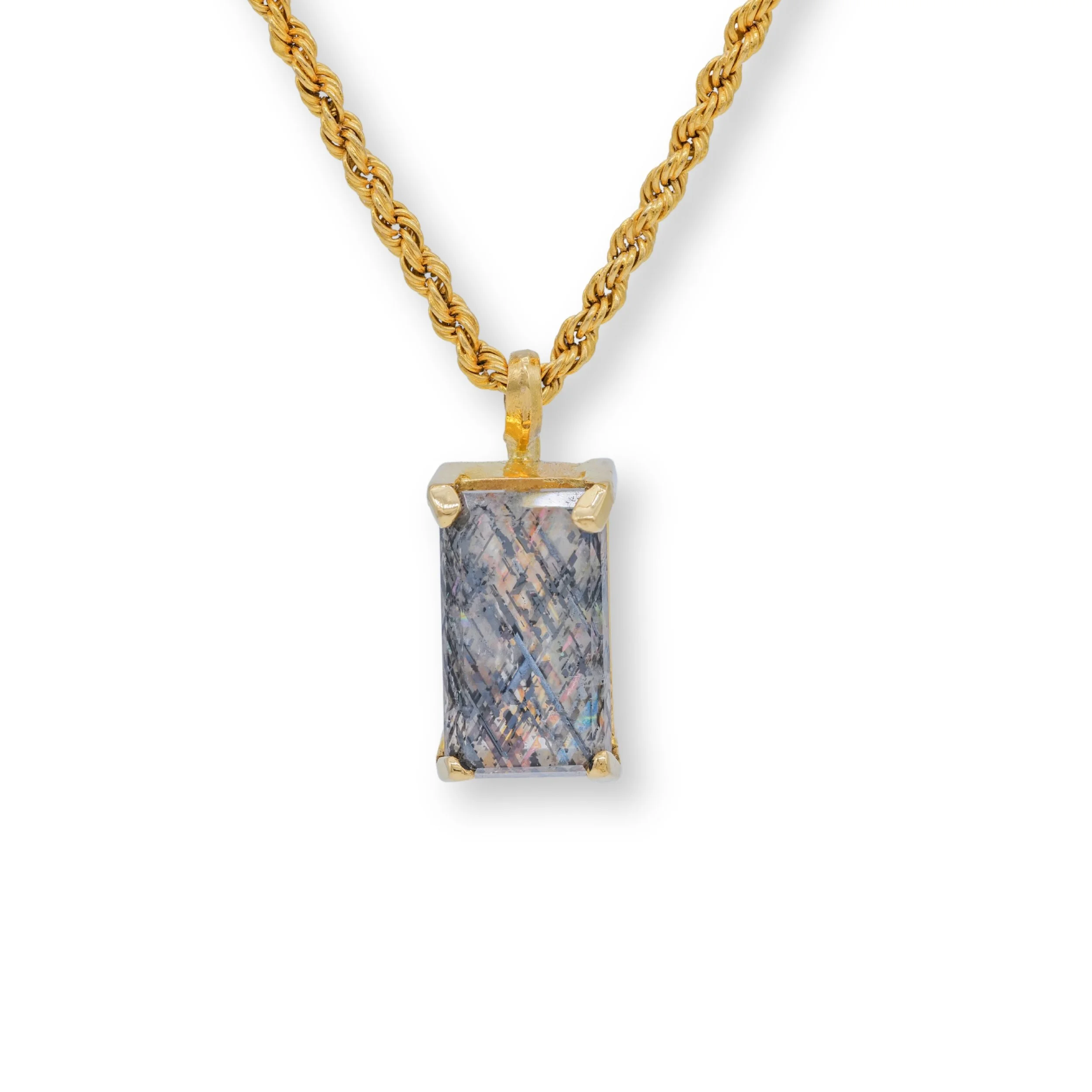 Rare Australian Rainbow Lattice Pendant