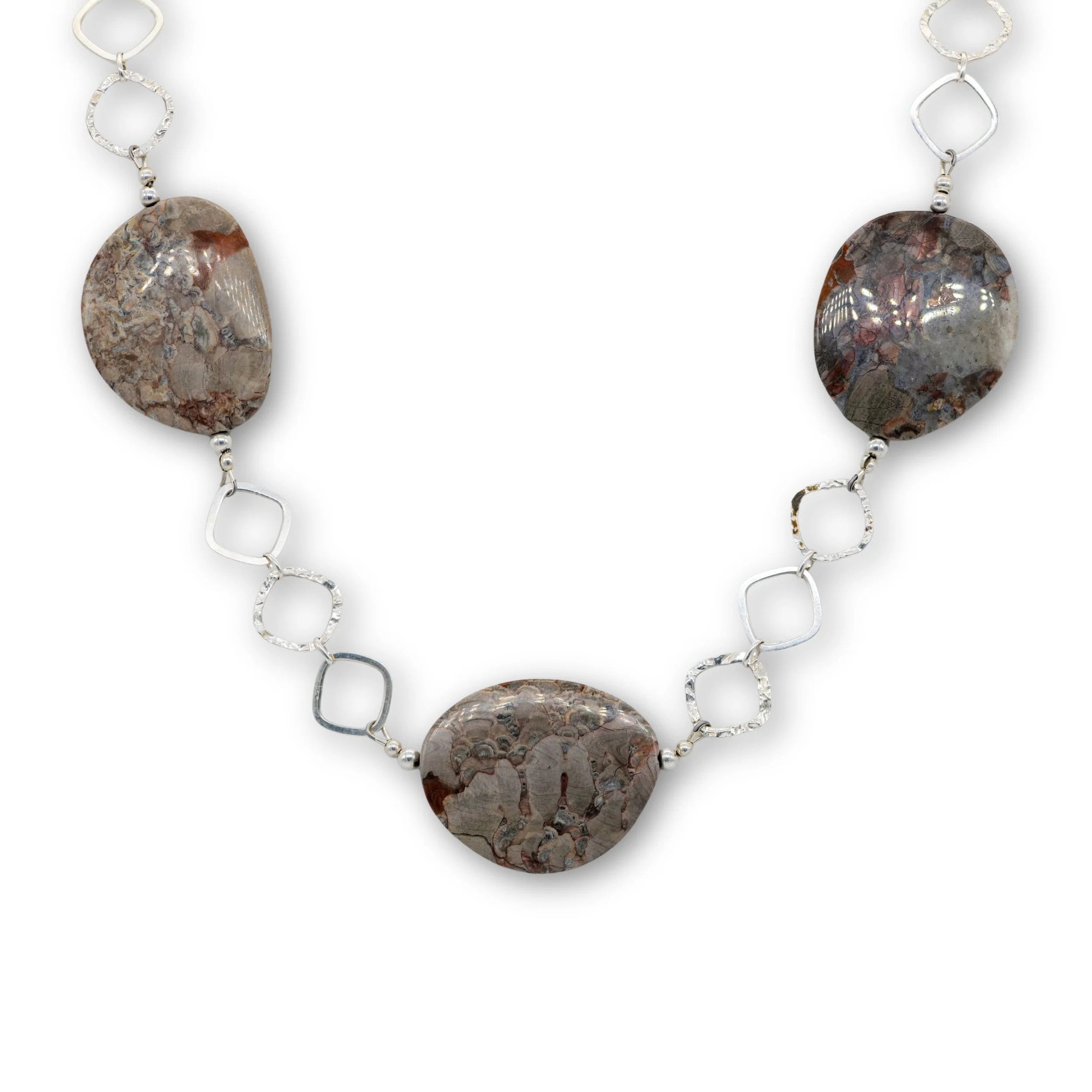 Jasper and Sterling Silver Necklace