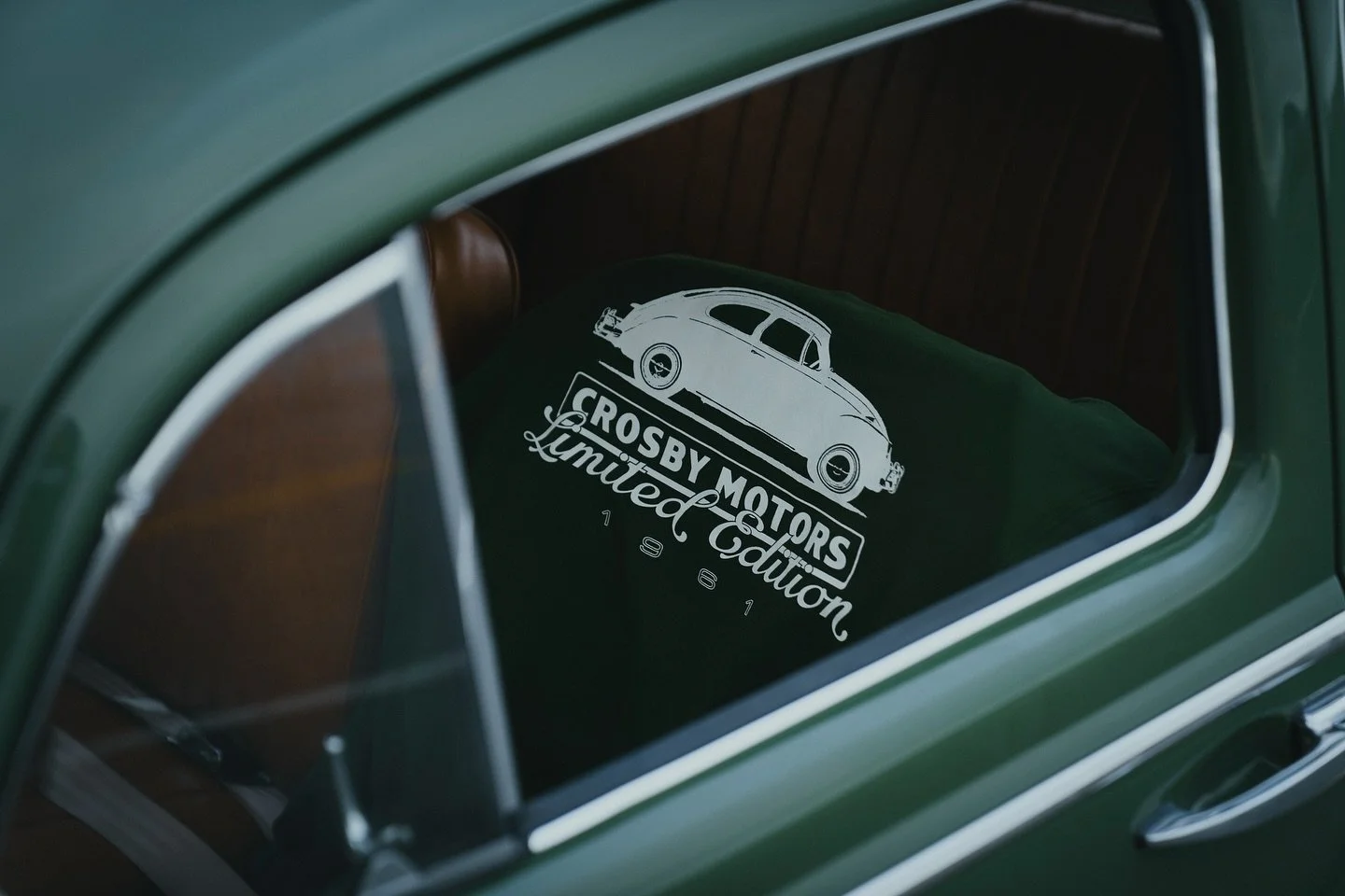 Sabzi Green started in the paint booth and ended in the fabric. Available at CrosbyMotors.com