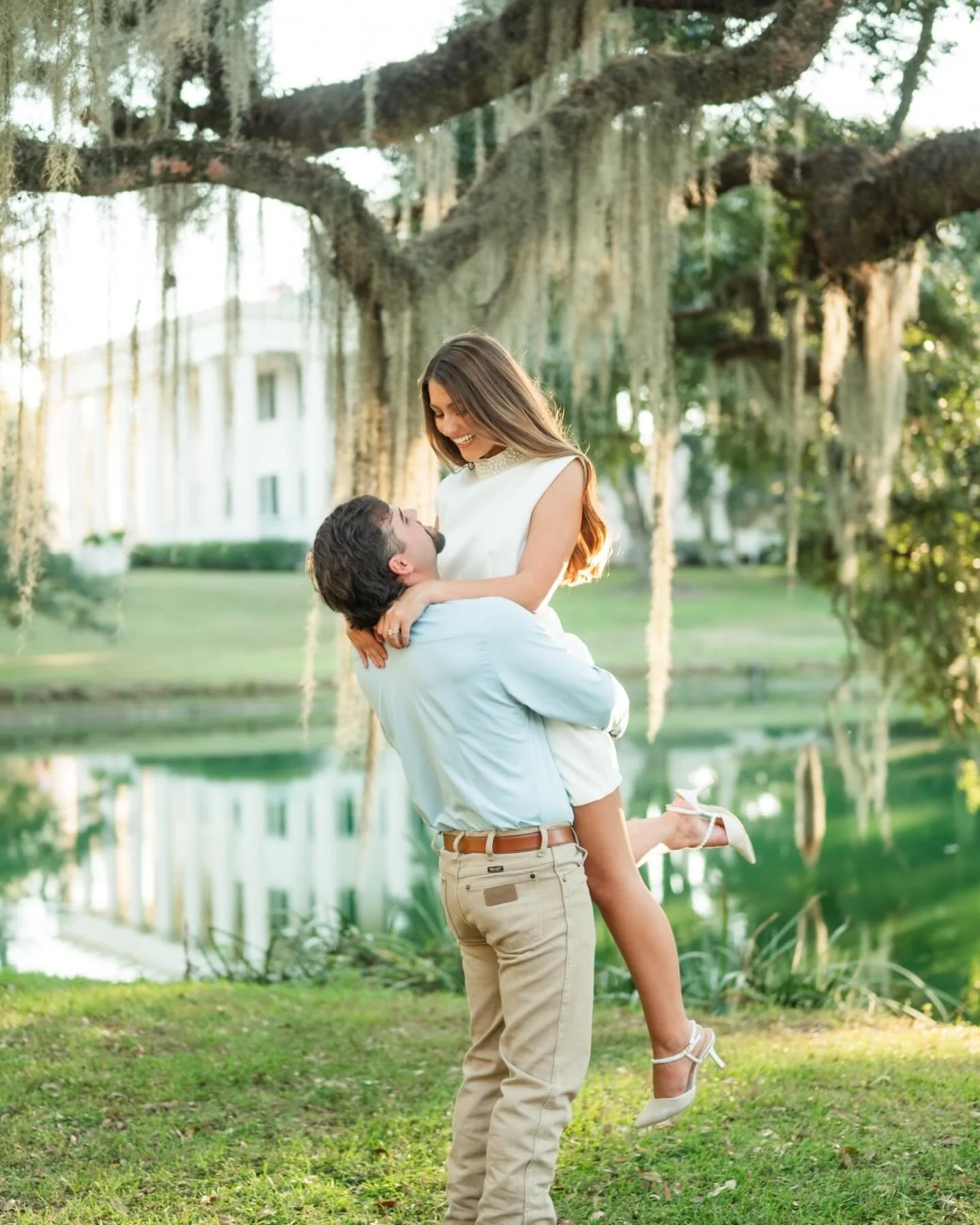This spot at Greenwood Plantation + these two&hellip; it does not get more beautiful! I cannot wait for their big day in less than 3 months!!💕

#BreAnneFryePhotography #TimelessWeddingPhotos #NOLAWeddingPhotographer #NewOrleansWeddingPhotographer #N