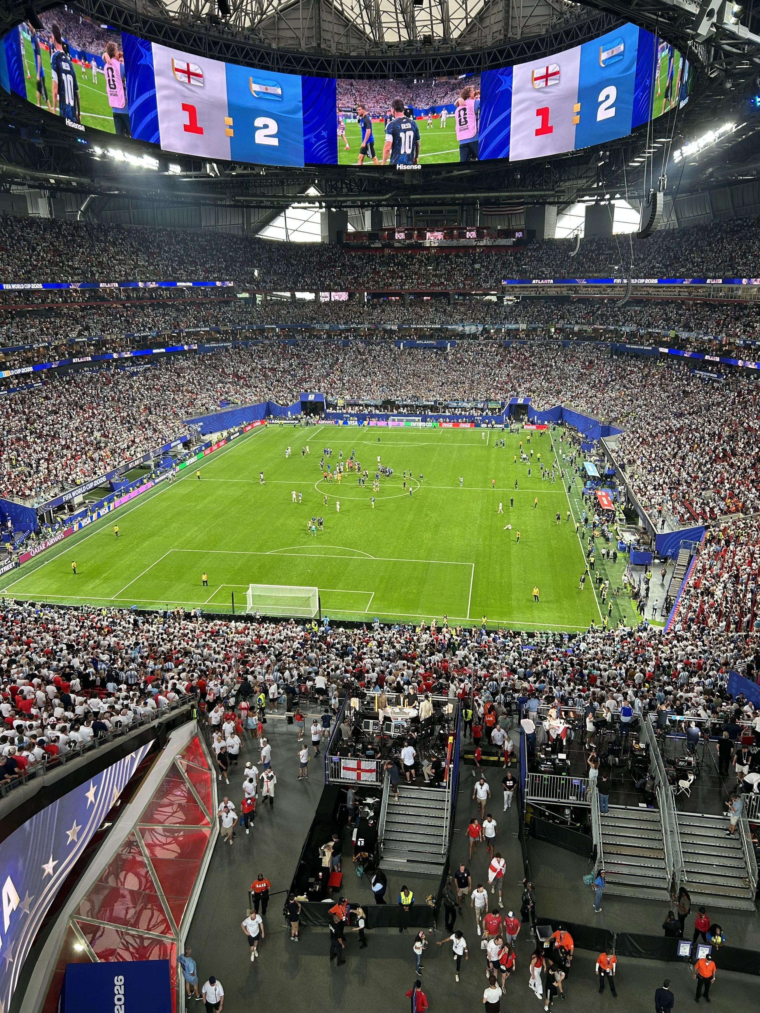 England v Argentina. Final Whistle