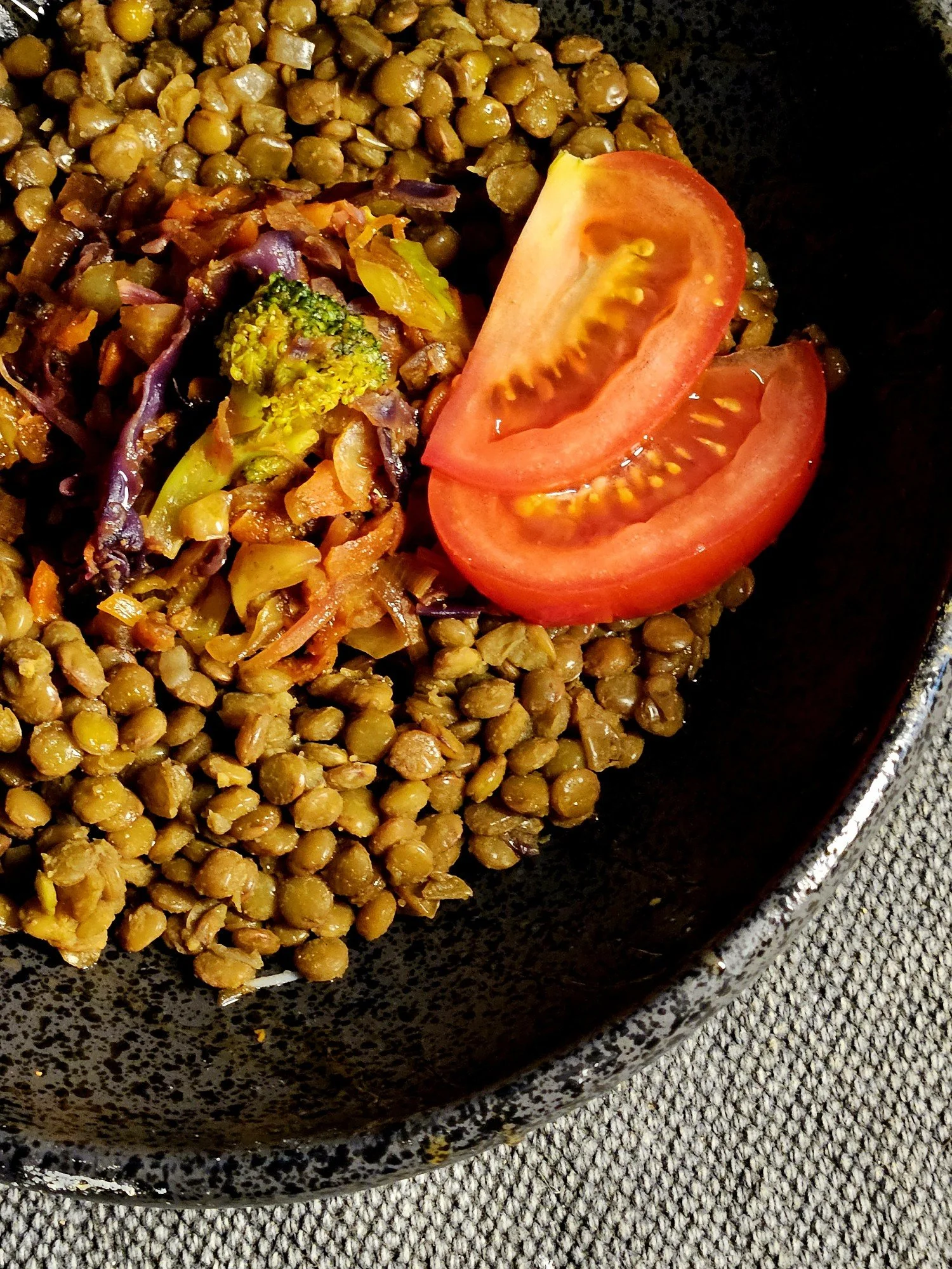 Curried Lentils with Veggie Stir-Fry | High-Protein 