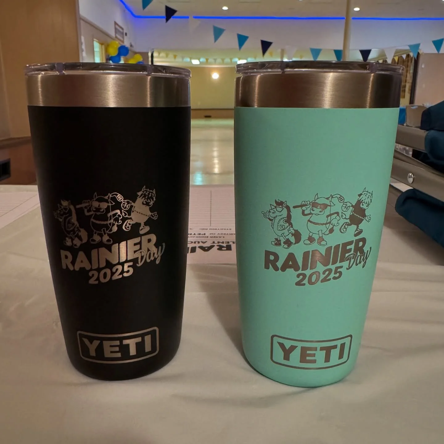 These 2 Yetis were in the auction for Rainier Day. The design was created by a local resident and organizer of the event. Im sure everyone had a good time, and the fundraiser was a success. I will definitely be in attendance next year.