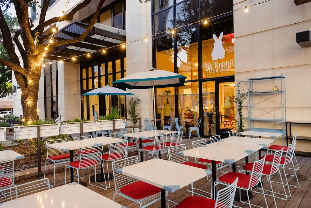  Fat Rabbit Social House outdoor patio in Austin, TX 