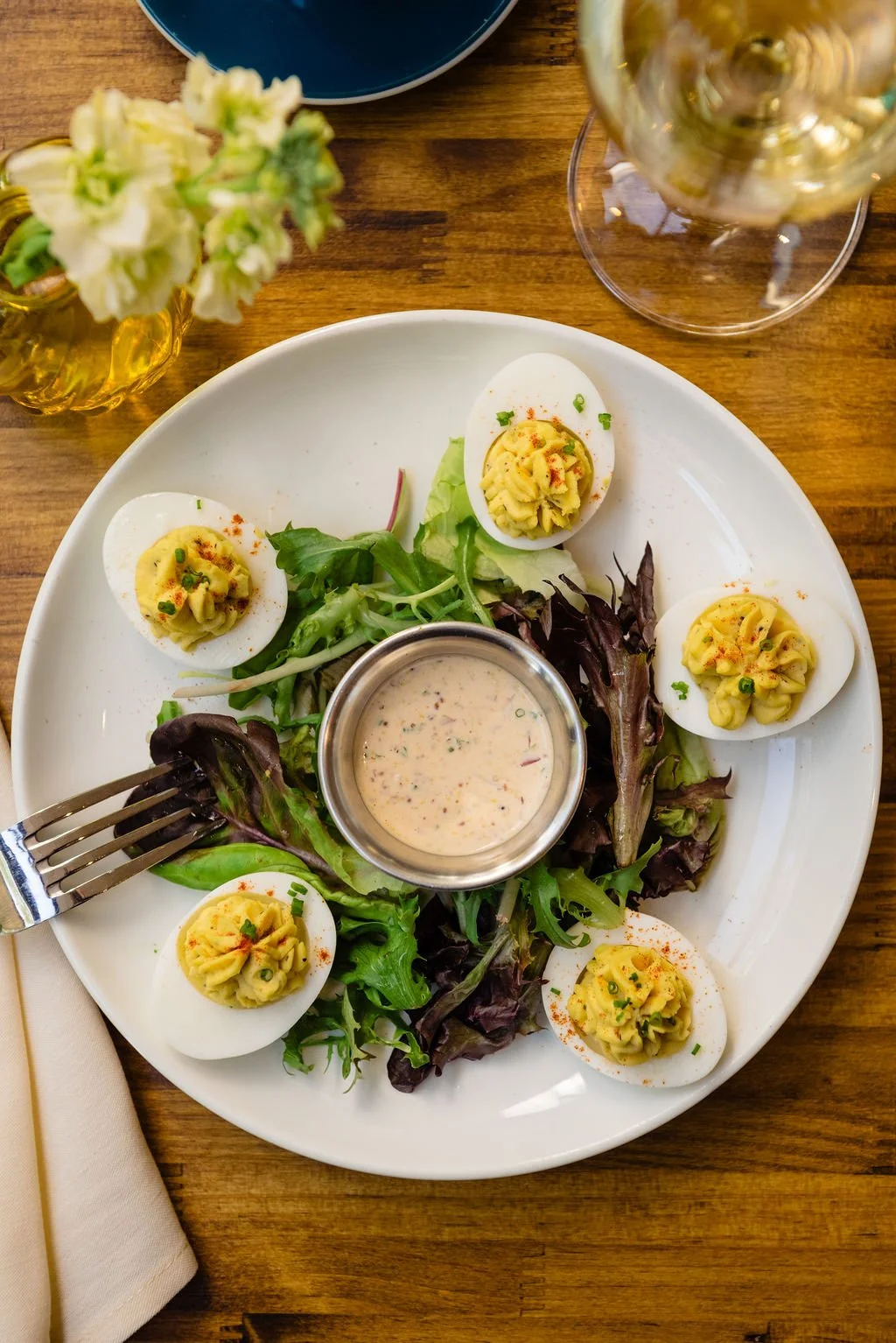 Deviled eggs in Austin