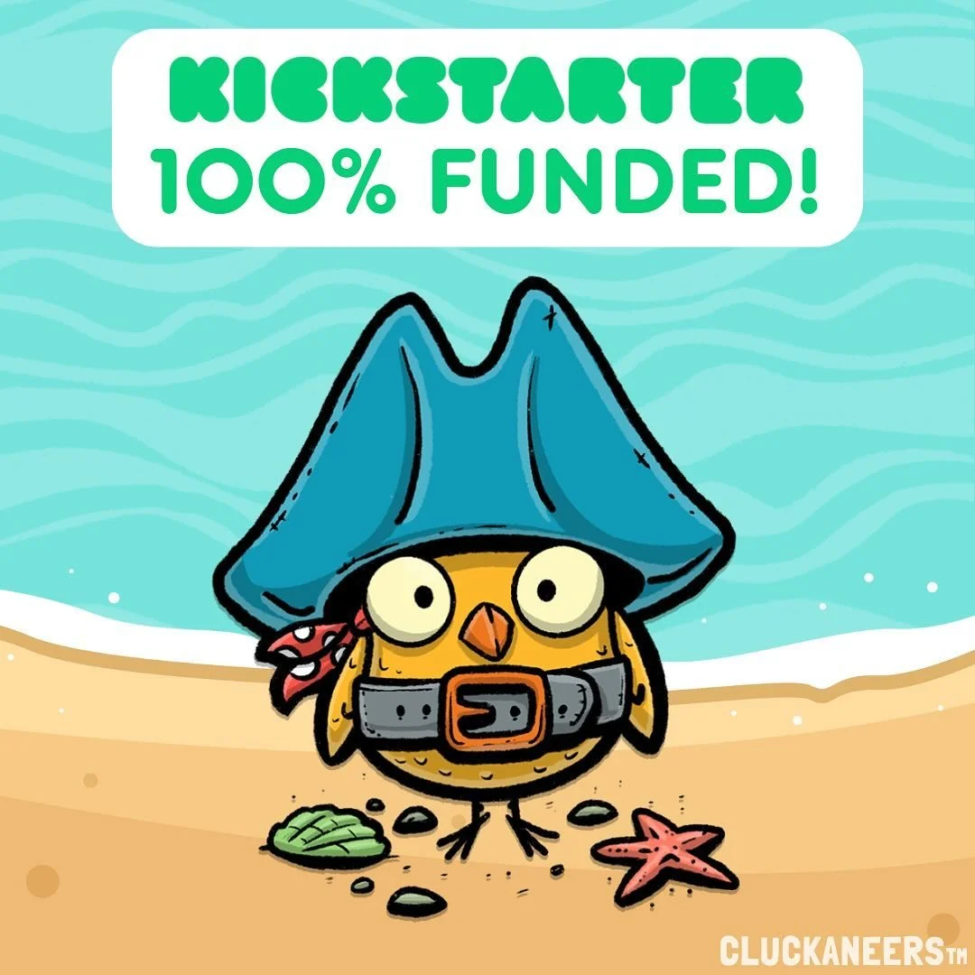 WE DID IT! Cluckaneers is FULLY funded on Kickstarter! 🎉🎊🎉

Thank you from the bottom of our hearts for everyone&rsquo;s support! We are so incredibly grateful and excited to bring the product to life for you!😱❤️

It is amazing that with your hel