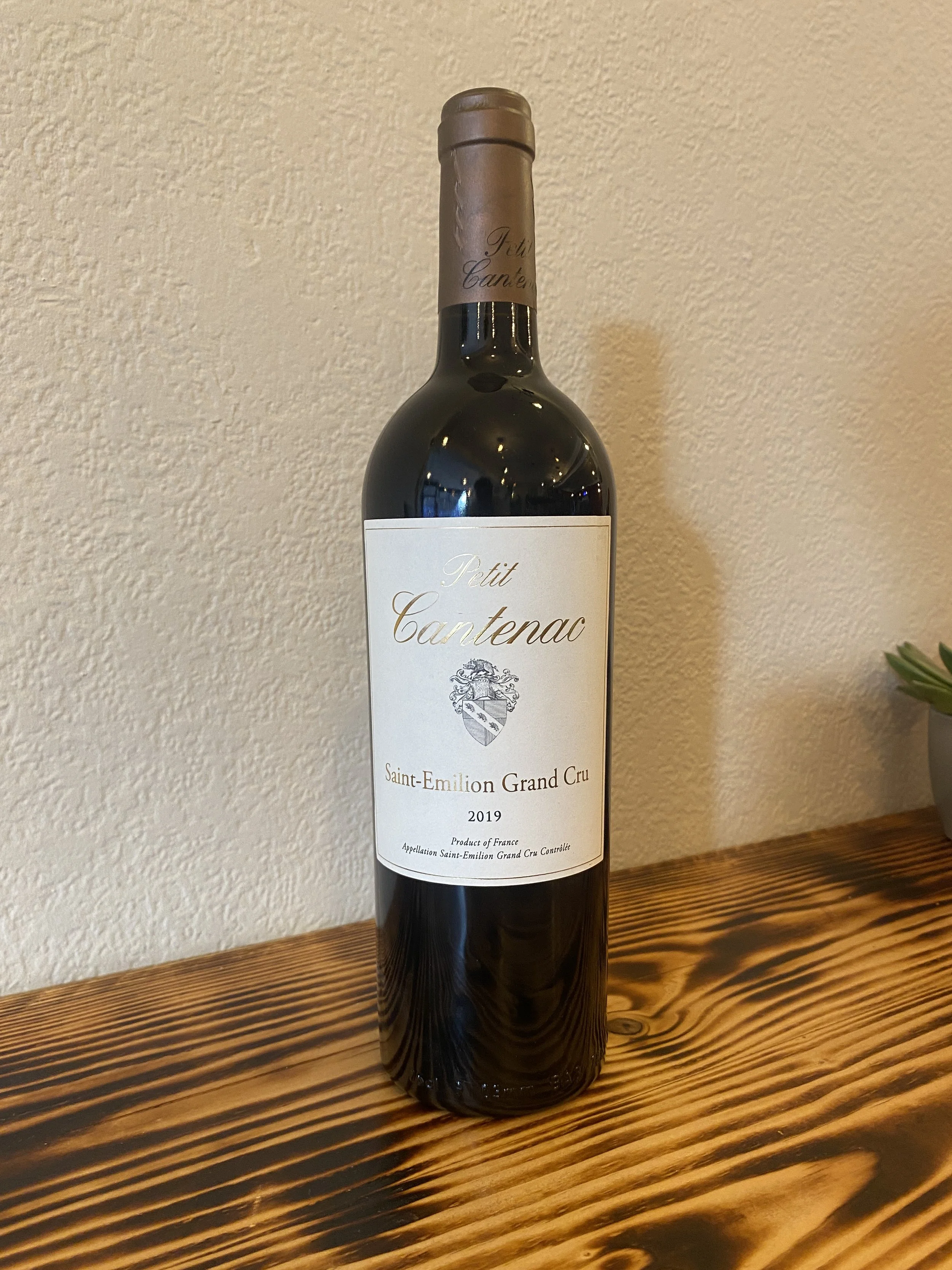 PETIT CANTENAC SAINT-EMILION GRAND CRU 2019