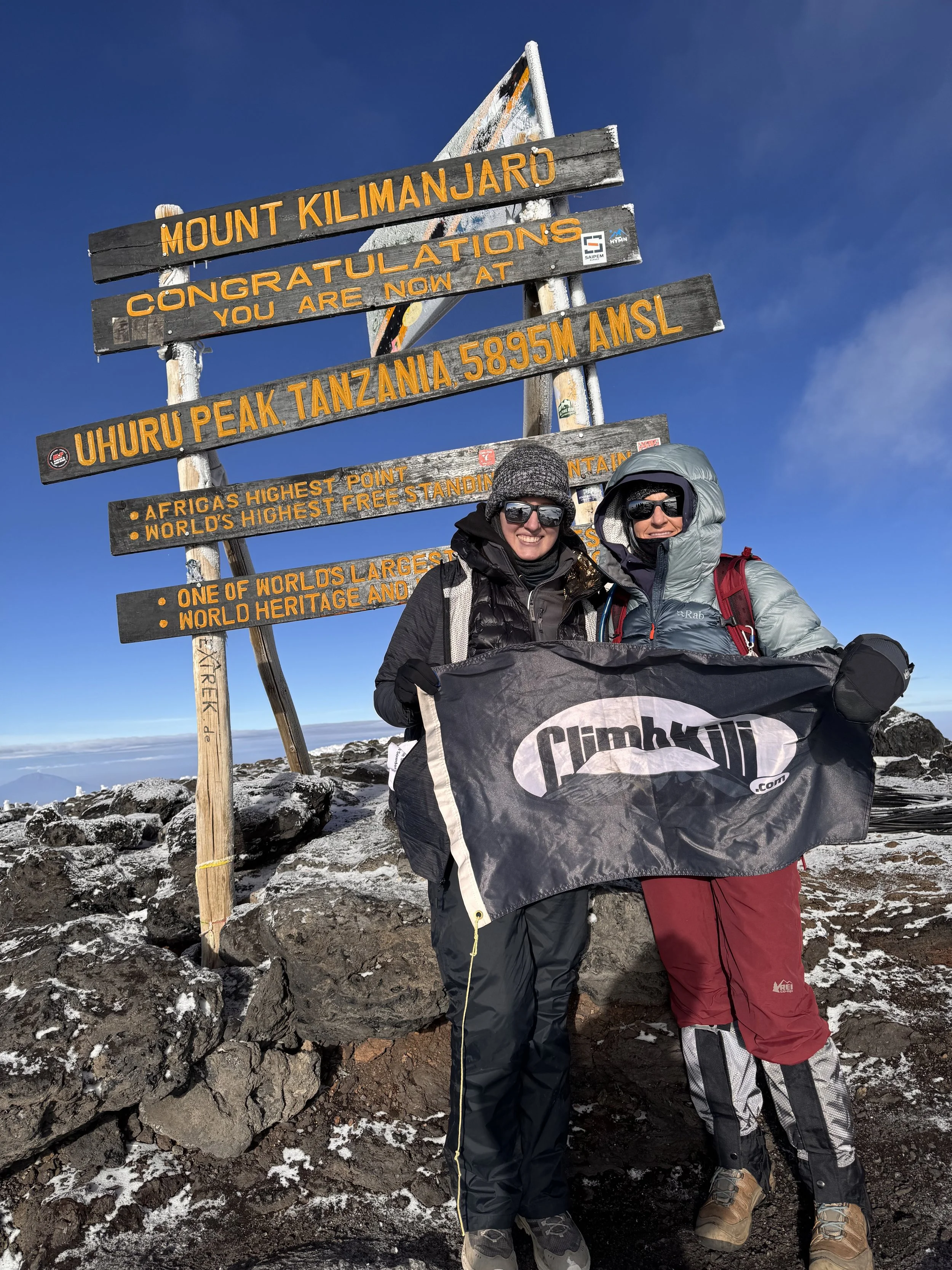Sue &amp; I at the summit